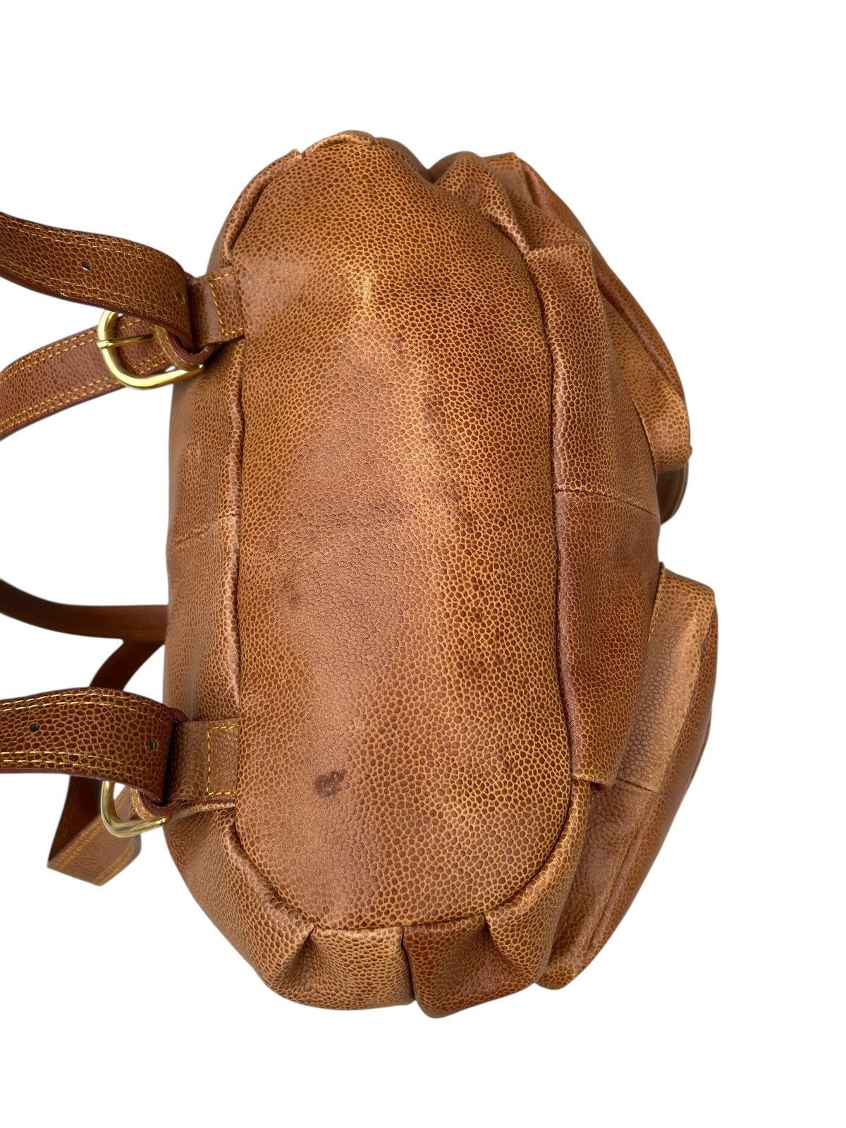 Leather Vintage L’ Homme Femme Leather Backpack Bag Size ONE SIZE - 16 Thumbnail