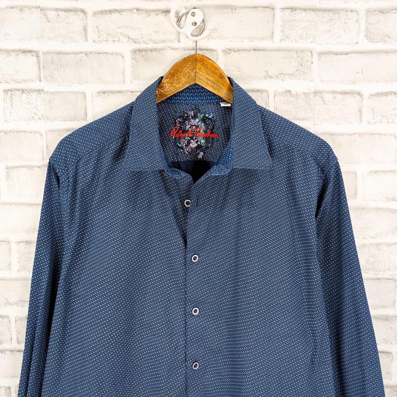 Robert Graham Robert Graham Classic Fit 2XL Button up Shirt blue geo Size US XXL / EU 58 / 5 - 3 Thumbnail