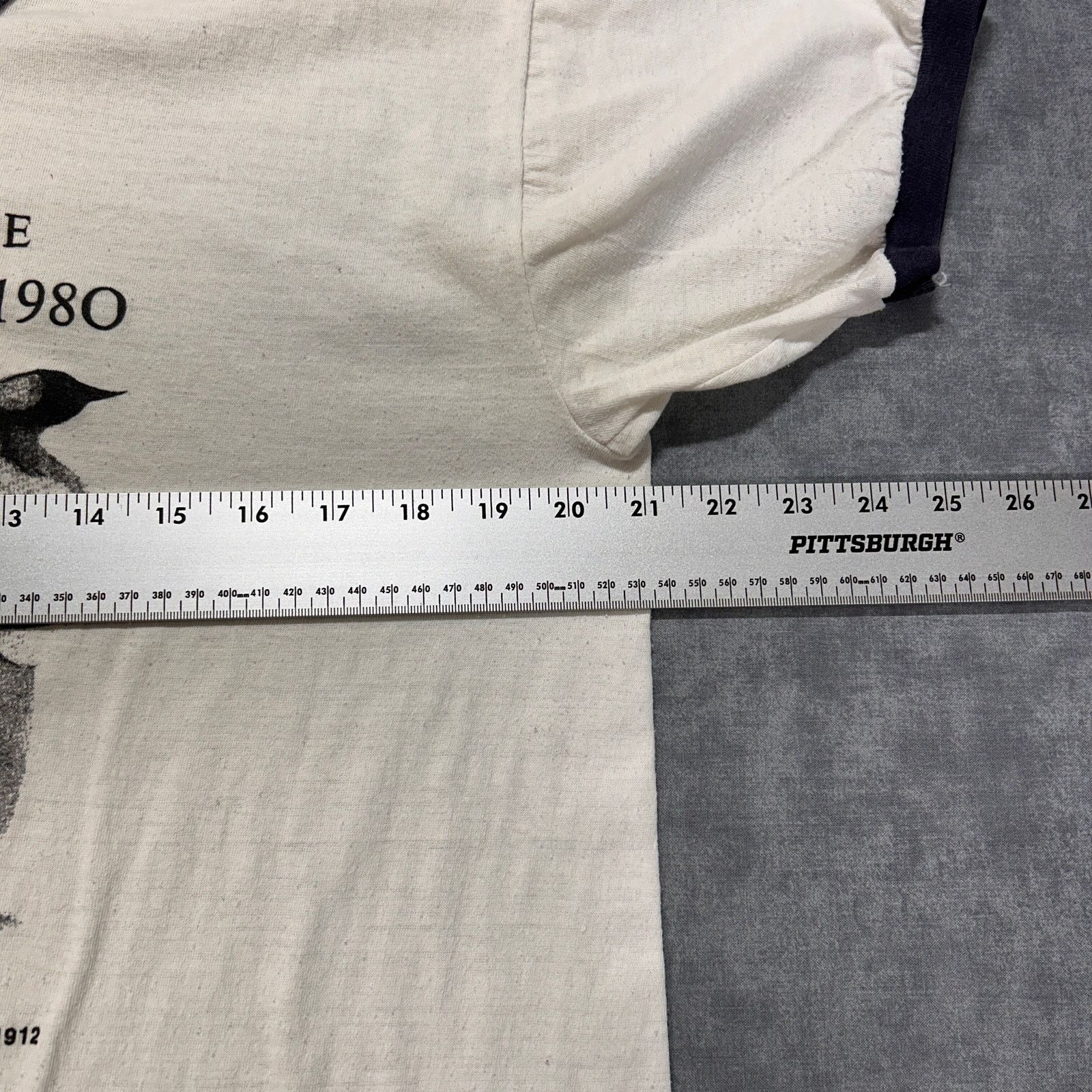Russell Athletic VTG Russell Scotts Hut Race Antartica Penguins ringer tee Size US L / EU 52-54 / 3 - 6 Thumbnail