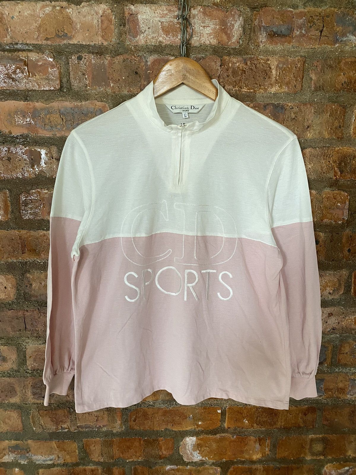 Dior 1990s Dior Sport Embroidered logo raglan Size M / US 6-8 / IT 42-44 - 2 Thumbnail