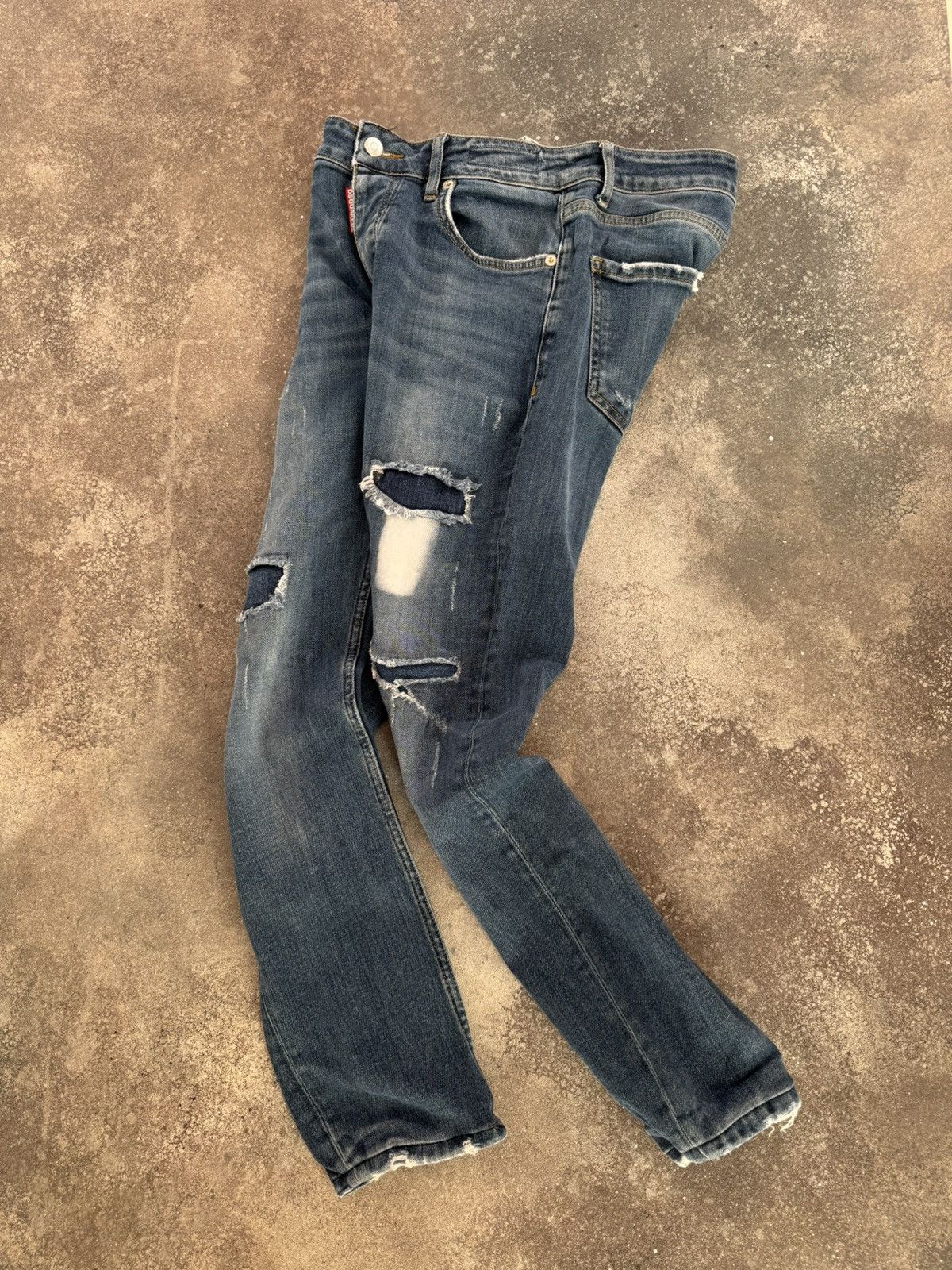 Dsquared2 × Vintage DSQUARED2 Distressed Denim Y2K Jeans Size 28" / US 6 / IT 42 - 1 Thumbnail