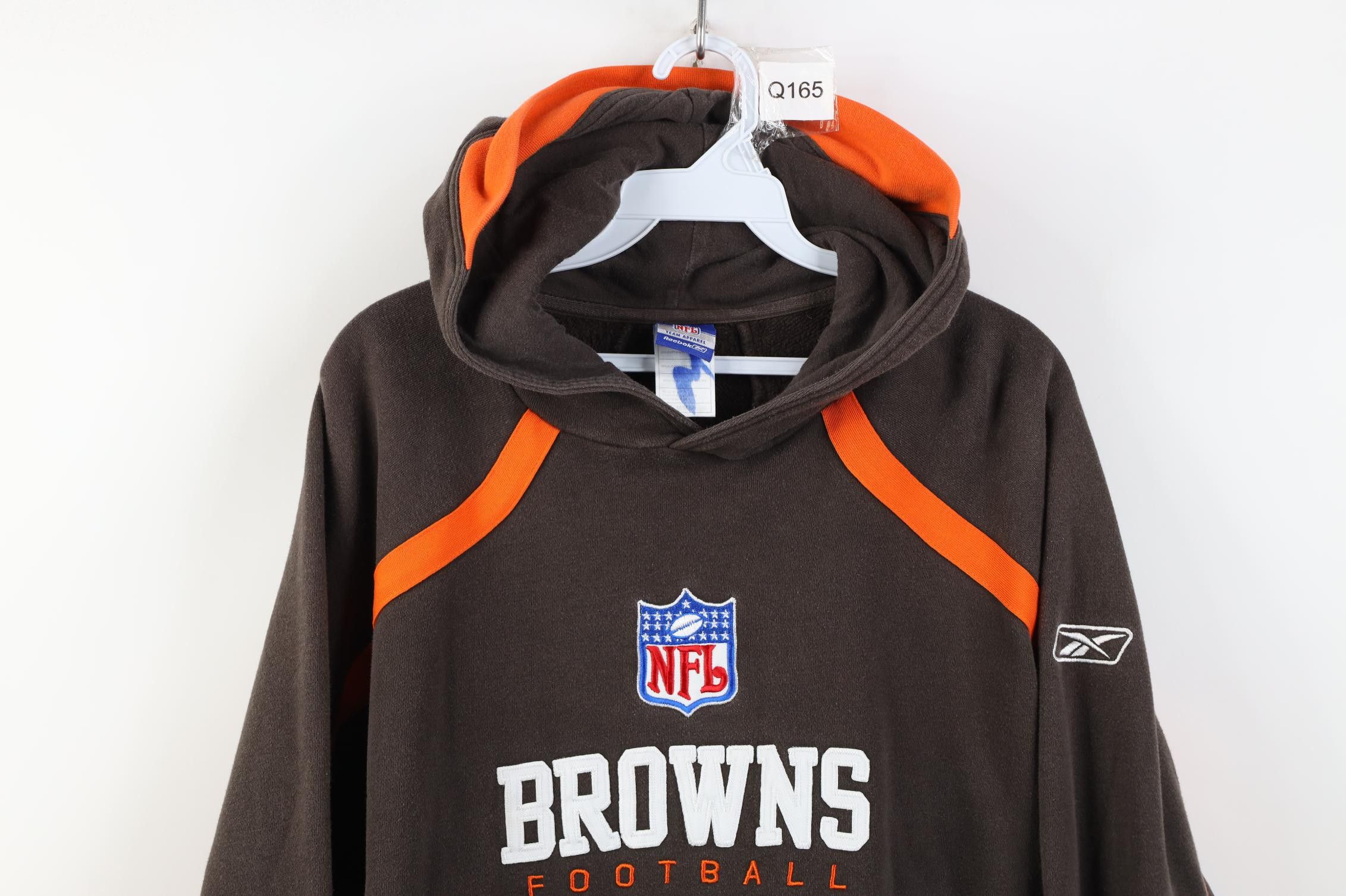 Reebok Vintage Reebok Heavyweight Cleveland Browns Football Hoodie Size US M / EU 48-50 / 2 - 2 Thumbnail