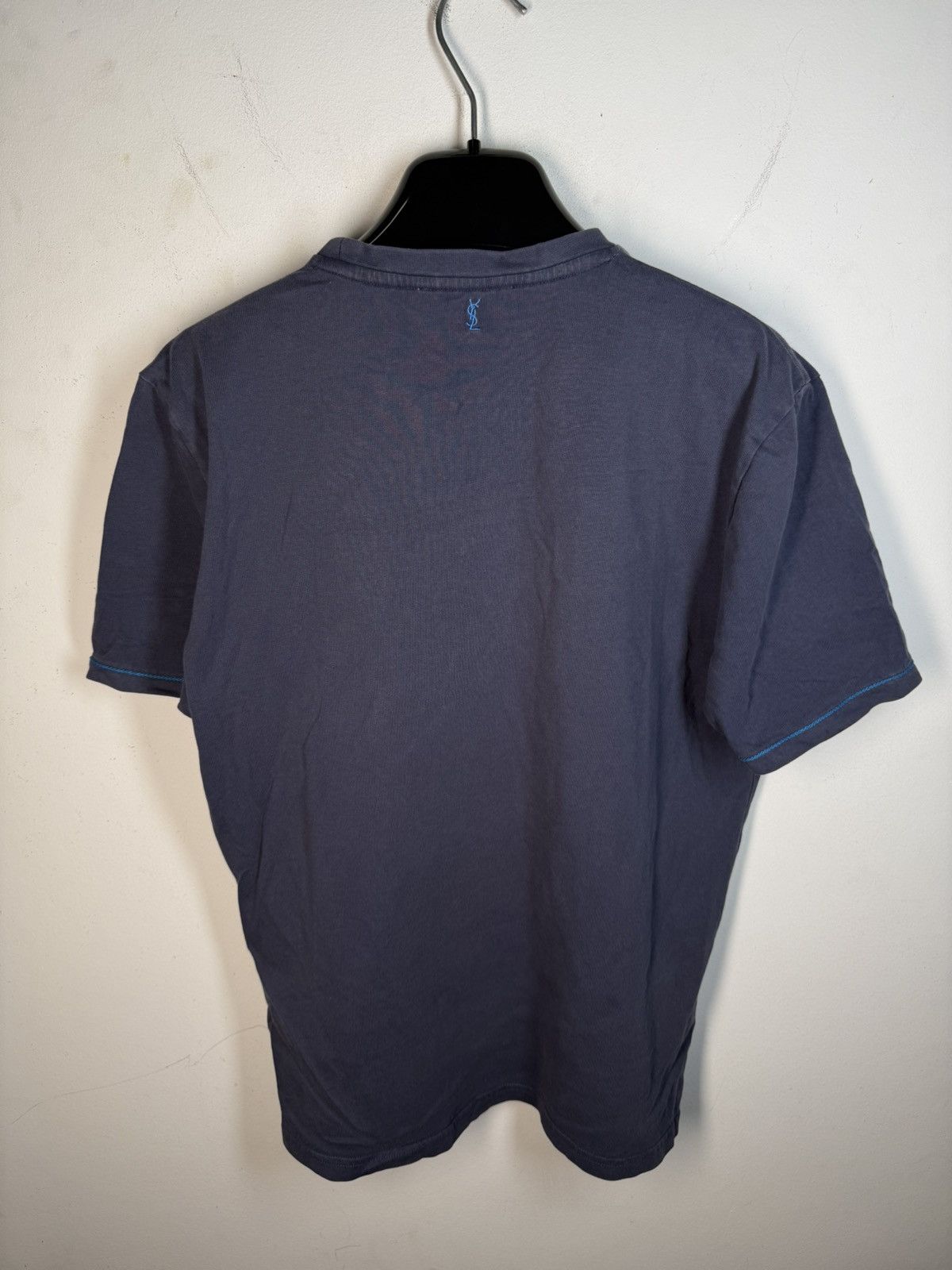 Yves Saint Laurent Blue YSL T-shirt Big Logo Vintage Yves Saint Laurent Shirt Size US S / EU 44-46 / 1 - 6 Thumbnail
