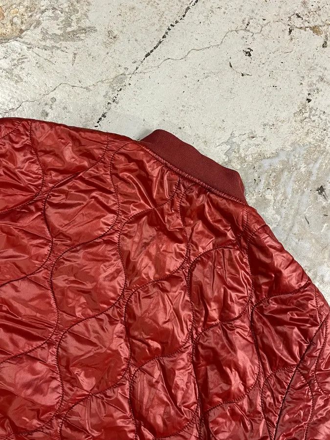 Dolce & Gabbana 2000s Dolce & Gabana Quilted Red Bomber Jacket Size US M / EU 48-50 / 2 - 9 Thumbnail