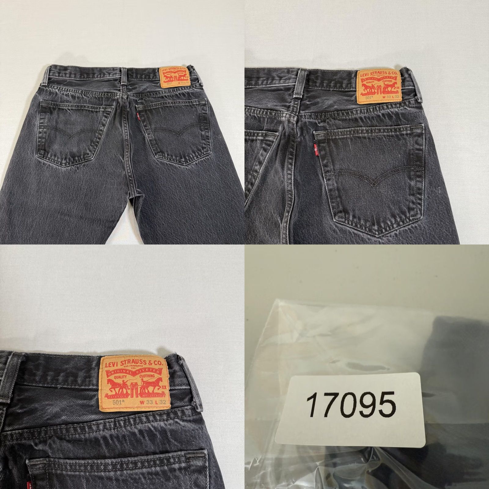 Levi's Levi's Jeans Mens 33x30 Black 501 Straight Fit Distressed Denim Pants Y2K Size US 33 - 9 Thumbnail
