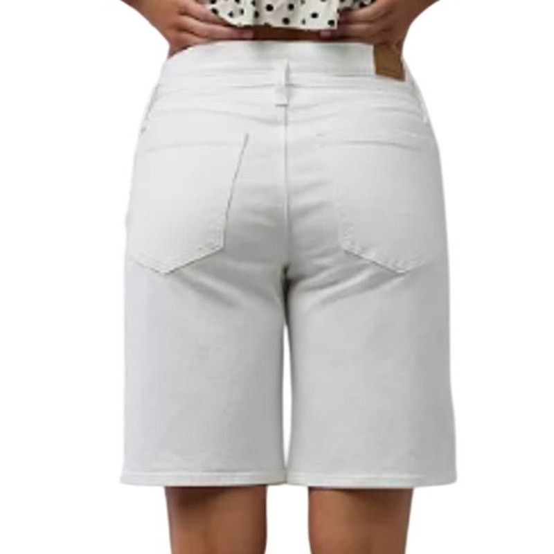 American Eagle Outfitters New AEO Women Size 2 Bermuda Stretch Denim High-Waisted Jort Size 26" / US 2 / IT 38 - 4 Thumbnail