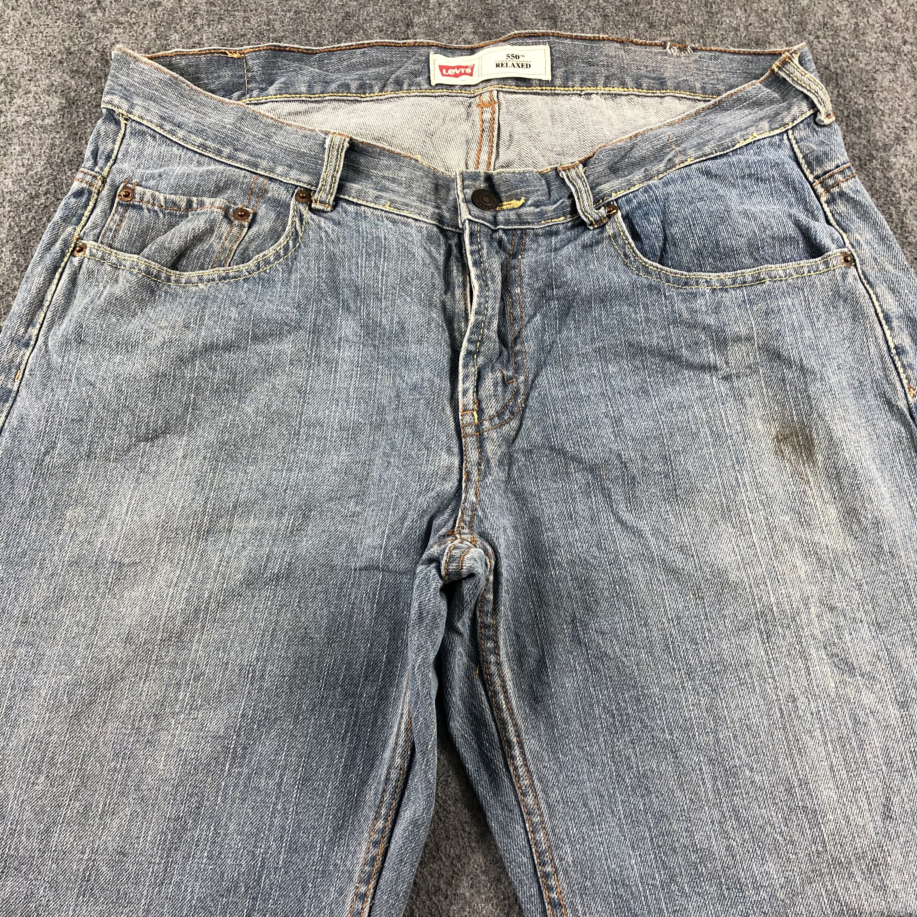 Levi's Vintage Blue Wash Levis 550 Jeans-J2526 Size US 35 - 3 Thumbnail