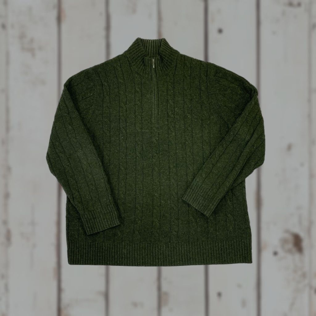 Brooks Brothers VINTAGE Brooks Brothers Men’s 1/4 Zip Sweater XXL 100% Wool Green Size US XXL / EU 58 / 5 - 1 Thumbnail