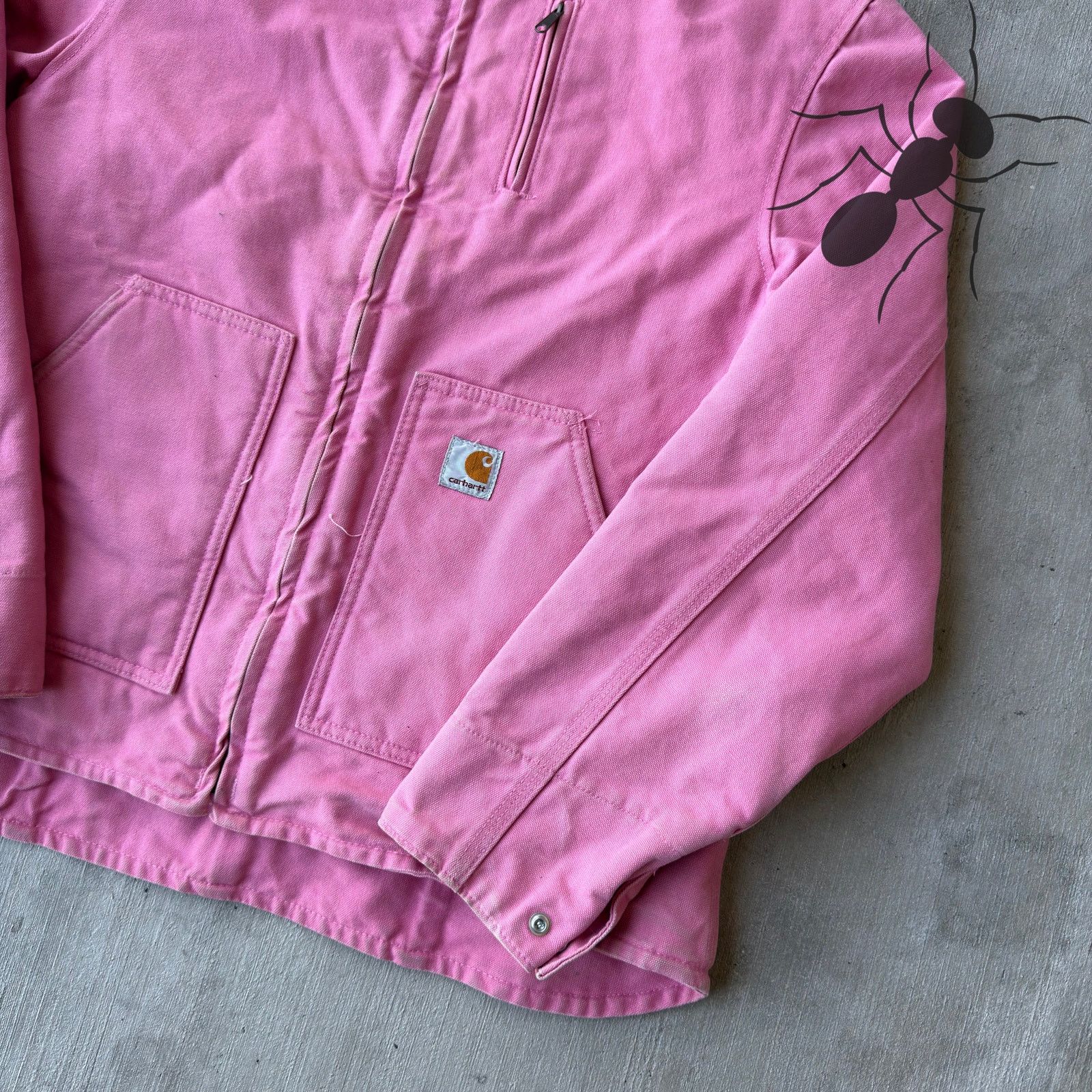Carhartt × Vintage Vintage Y2K Carhartt WOMENS WJ022 PKR pink Arctic jacket Size US L / EU 52-54 / 3 - 4 Thumbnail