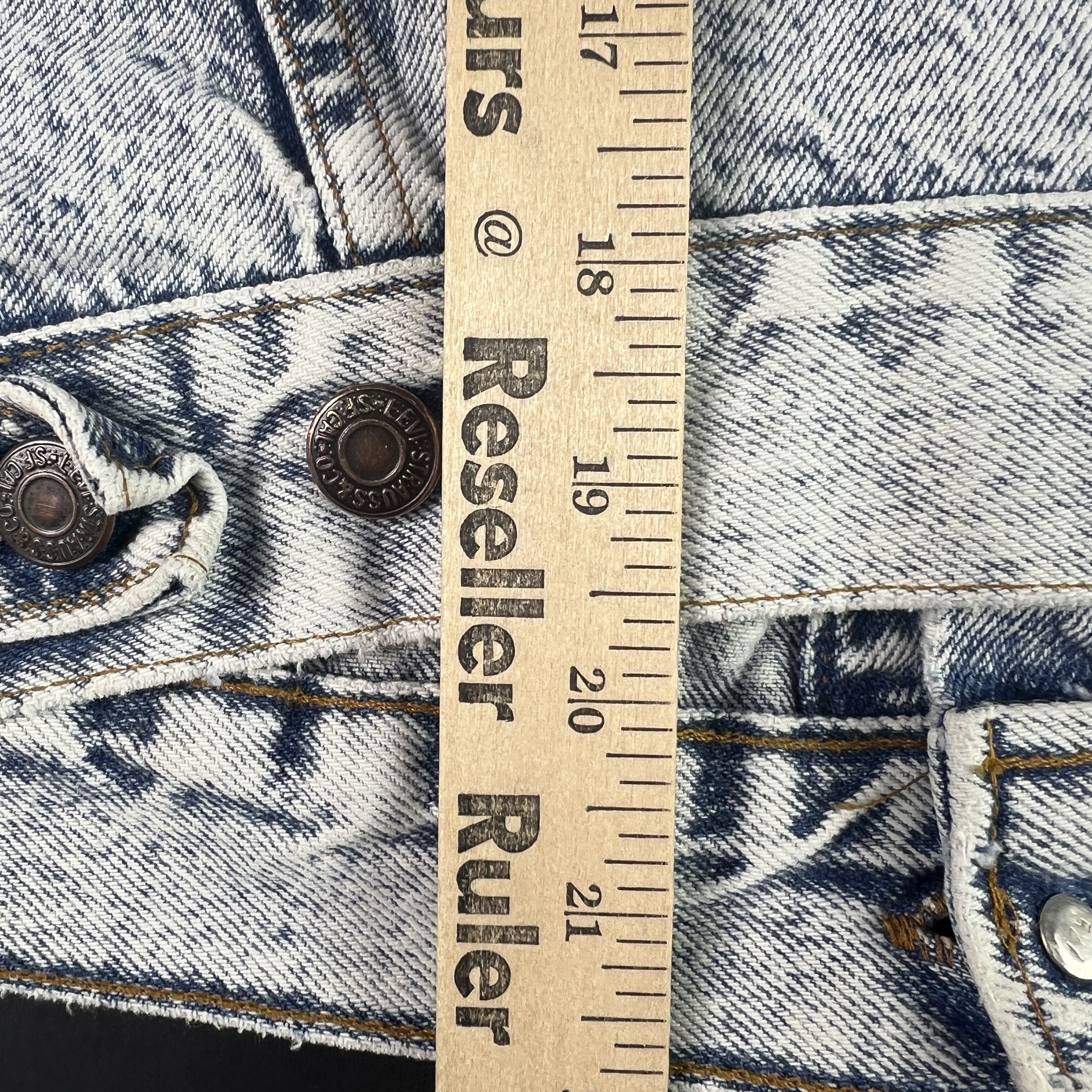 Levi's VTG Levi's Big Jean Jacket Faded Acid Wash Trucker USA Made Size L / US 10 / IT 46 - 14 Thumbnail