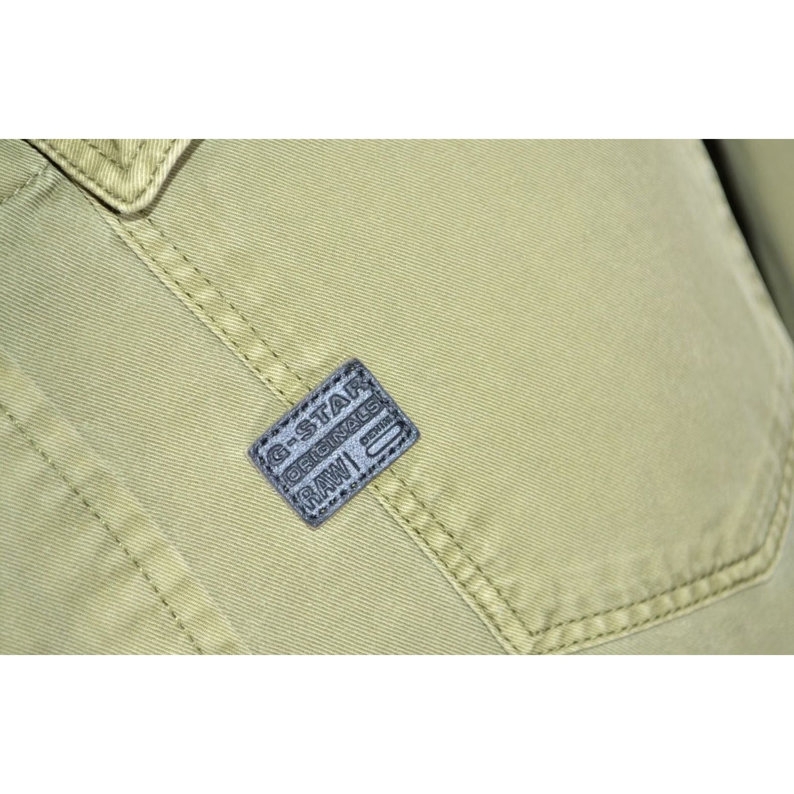 G-Star VINTAGE G-Star SHIRT Mens 3301 Long Sleeve Green Khaki Snap with Pockets Size S Size US S / EU 44-46 / 1 - 5 Thumbnail