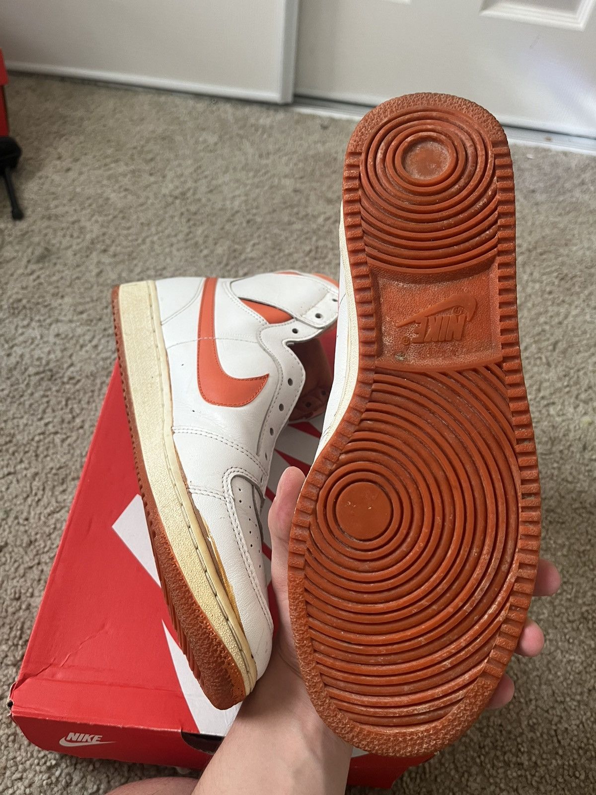 Nike Vintage Nike Team Convention High Orange Size US 10 / EU 43 - 4 Thumbnail