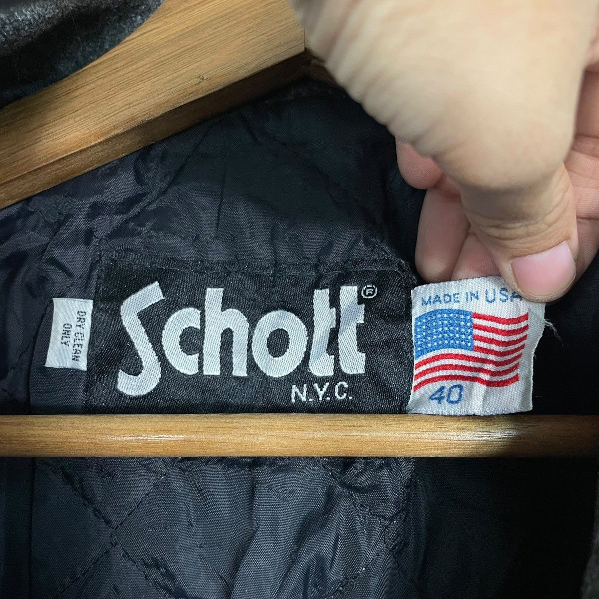 Schott Vintage Schott Black Coat Size US M / EU 48-50 / 2 - 15 Thumbnail