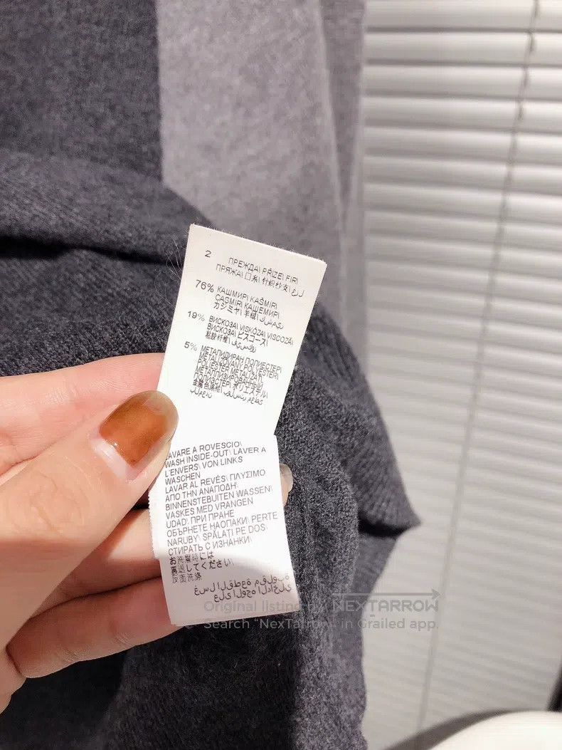 Brunello Cucinelli Brunello Cucinelli Gray and Black Colorblock Hooded Cashme Size XXS / US 00 / IT 34 - 9 Thumbnail