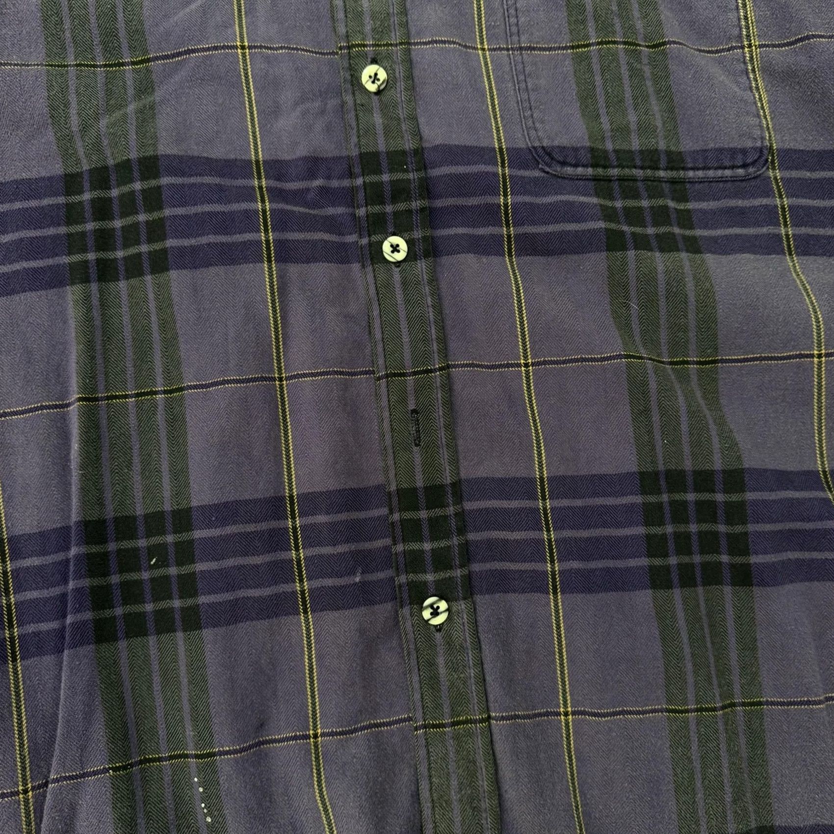 Vintage VINTAGE OshKosh B'gosh Shirt Mens 2XLT Purple Plaid Flannel Button Up Size US XXL / EU 58 / 5 - 7 Thumbnail