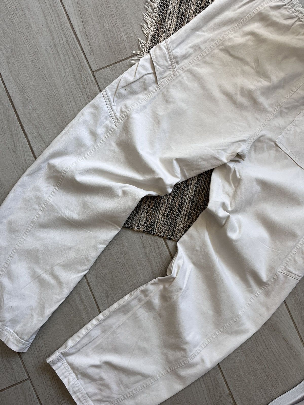 Reebok × Vintage Vintage Reebok cargo pants white sweatpants Size US 36 / EU 52 - 9 Thumbnail