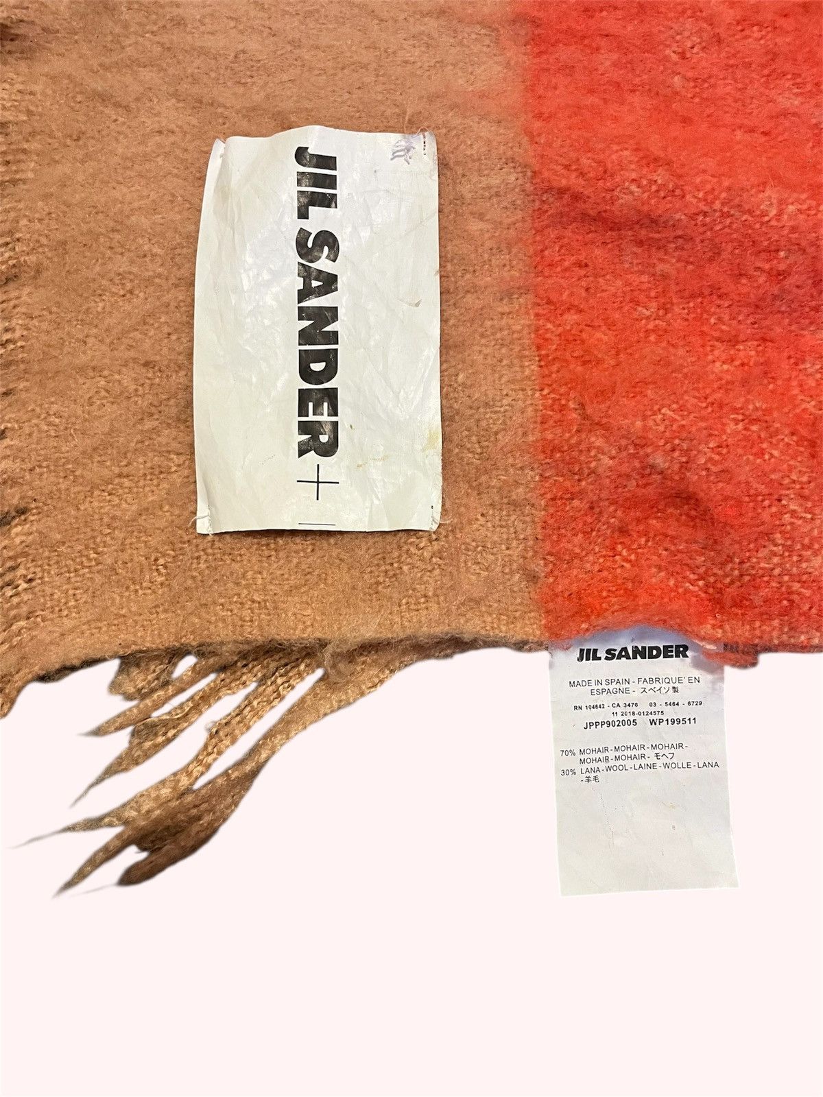 Jil Sander Tricolor Block Mohair Scarf Size ONE SIZE - 4 Thumbnail