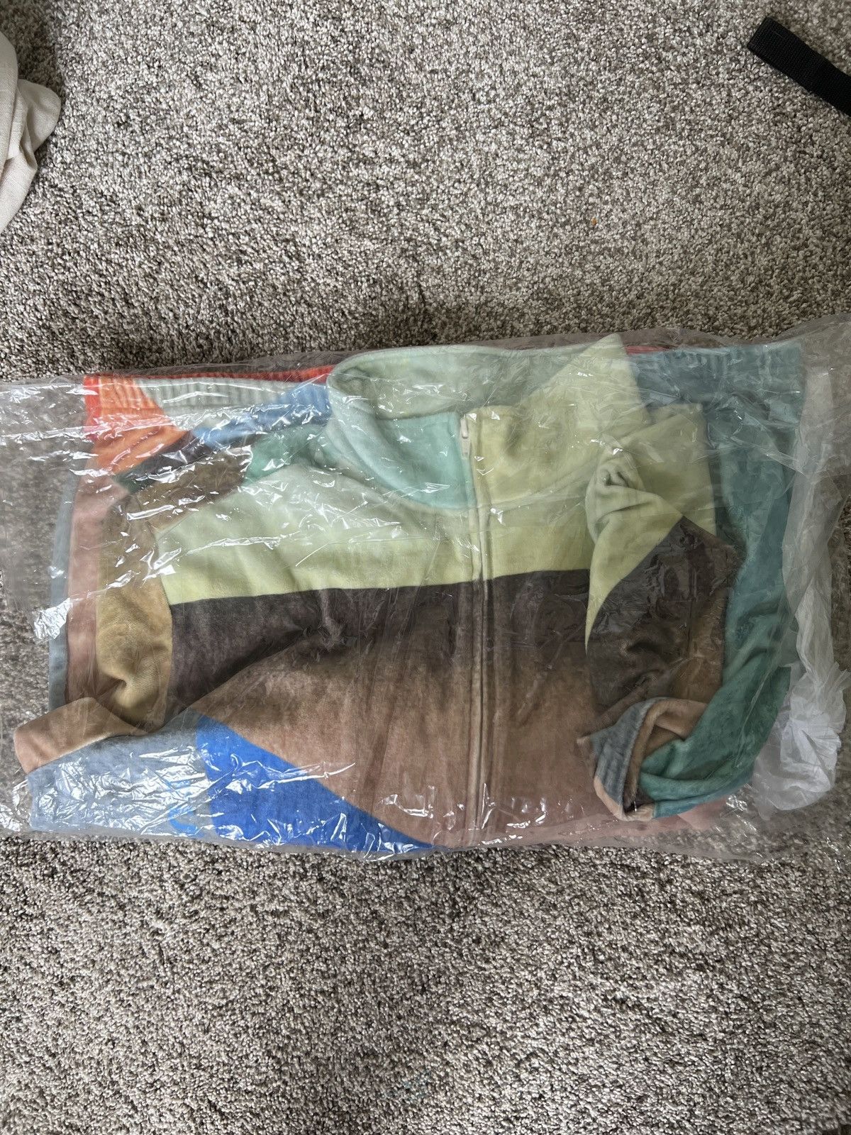Supreme Geo Velour Track Jacket (SS23) - $158
