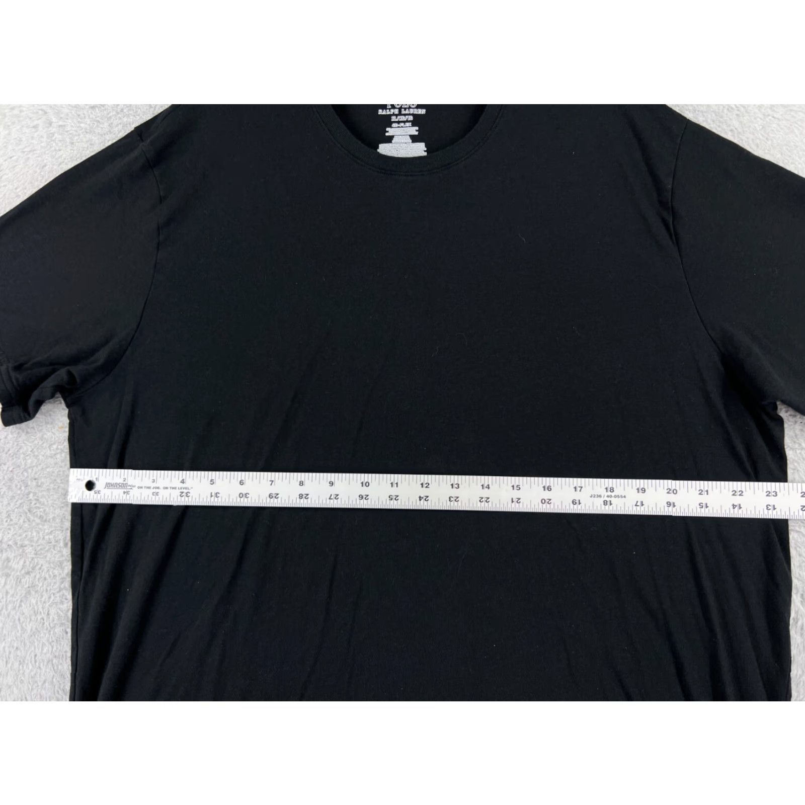 Ralph Lauren VINTAGE Ralph Lauren Polo Shirt Men's XL Black Cotton Short Sleeve Crew Neck T-Shirt Logo Embroidered Classic American Designer Sports Slimming Size US XL / EU 56 / 4 - 7 Thumbnail