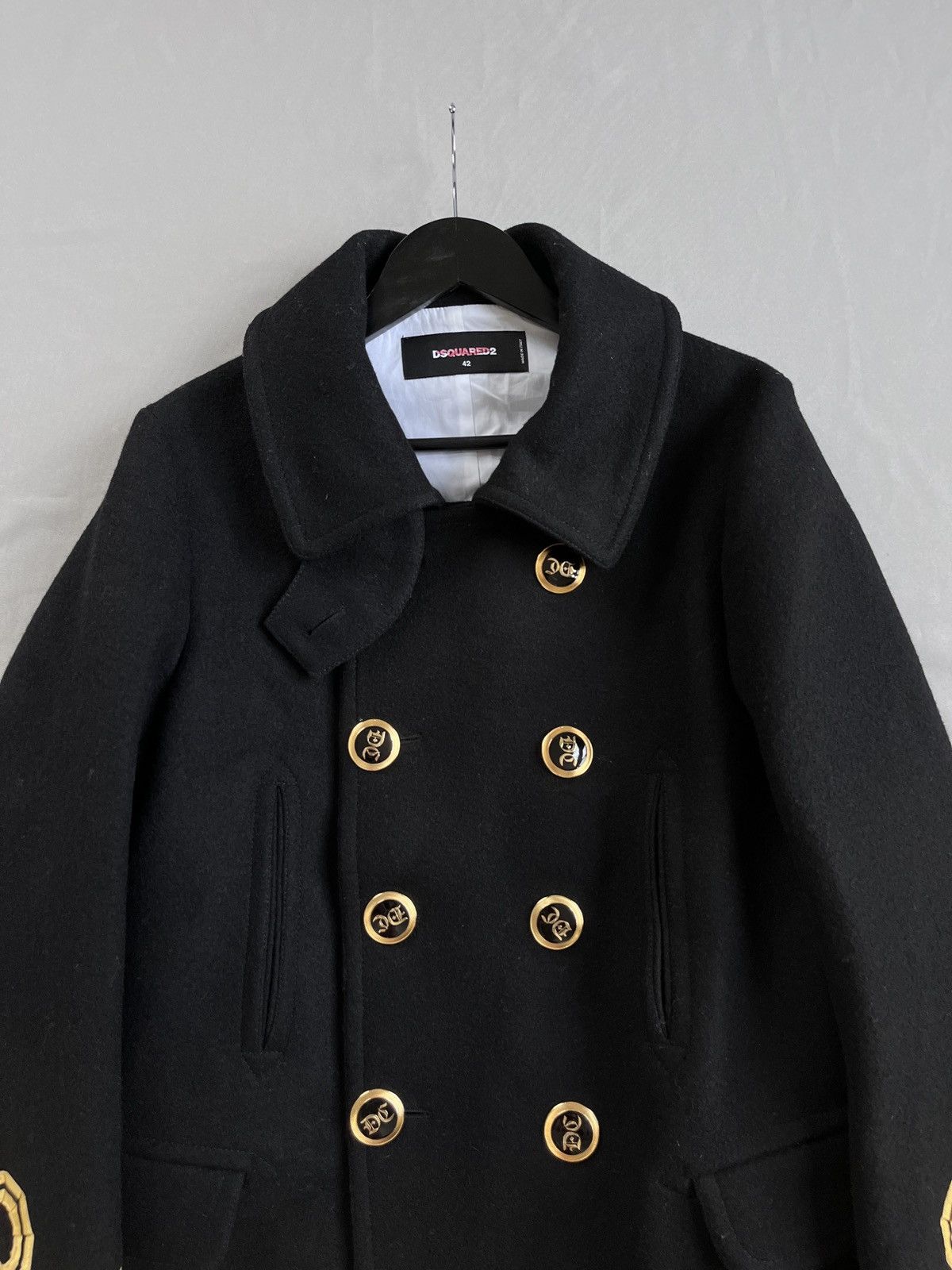 Dsquared2 DSQUARED2 GORGEOUS Sailor Military Wool Peacoat Size US S / EU 44-46 / 1 - 4 Thumbnail