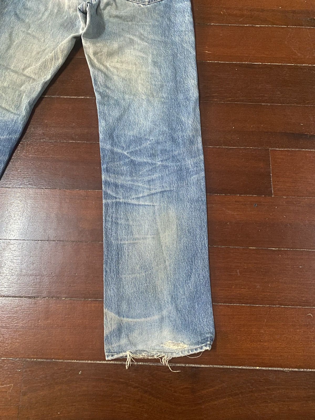 Japanese Brand 🔥Mega Rare🔥Japanese Bobson Distressed Denim Jeans mud wash Size US 33 - 16 Thumbnail