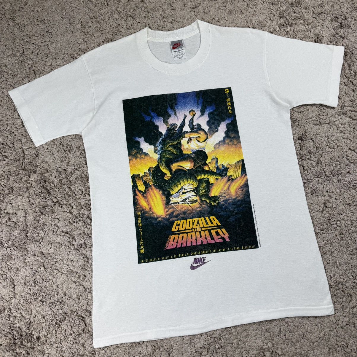 Nike Vintage 1992 Nike Godzilla vs. Charles Barkley T-shirt Size US S / EU 44-46 / 1 - 3 Thumbnail