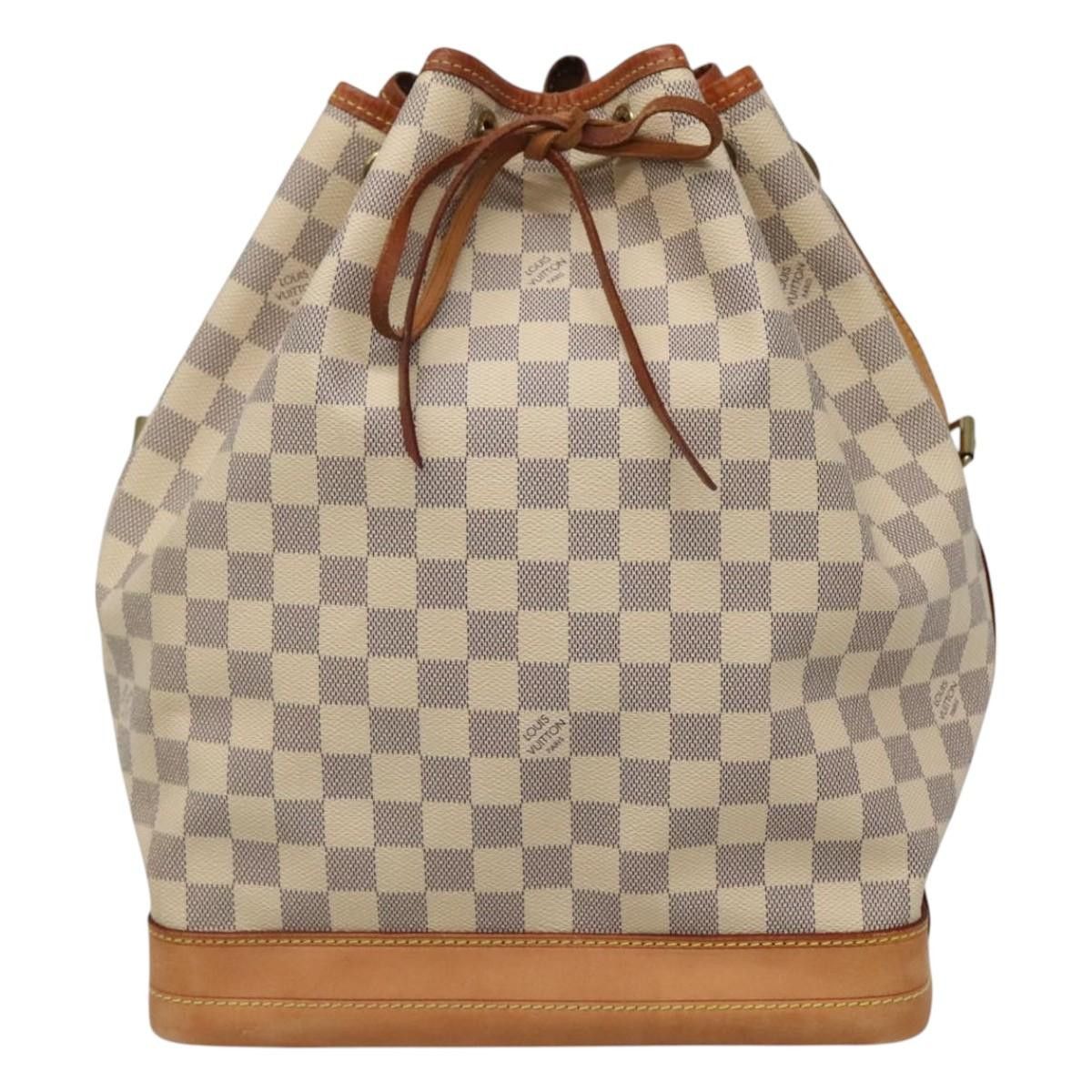 Noé White Canvas Shoulder Bag (Pre-Owned)