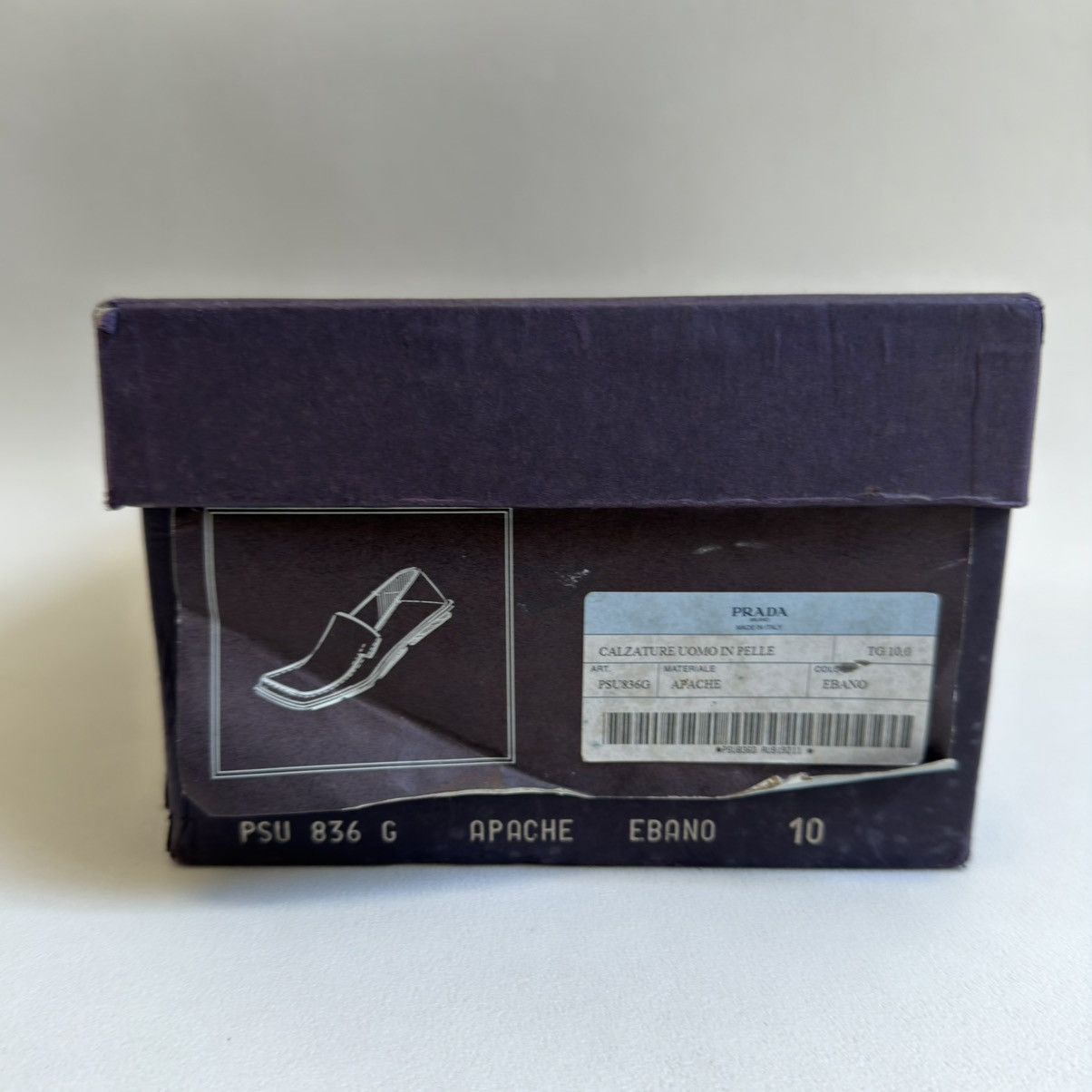 Prada Early 2000s Square Toe Leather Loafers Size US 11 / EU 44 - 15 Thumbnail