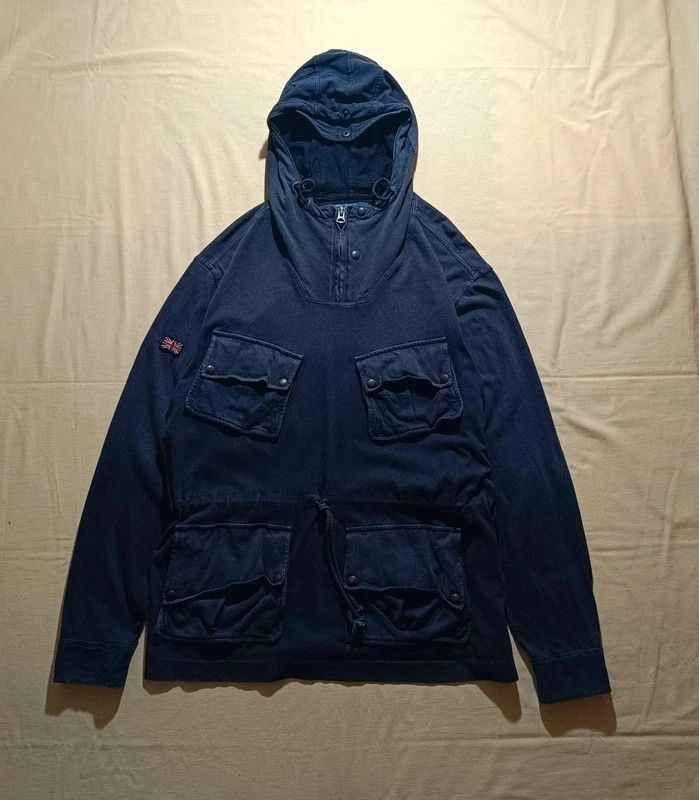 Polo Ralph Lauren Rare Vintage 90s Polo Ralph Lauren Military Black Hoodie XL Size US XL / EU 56 / 4 - 1 Thumbnail