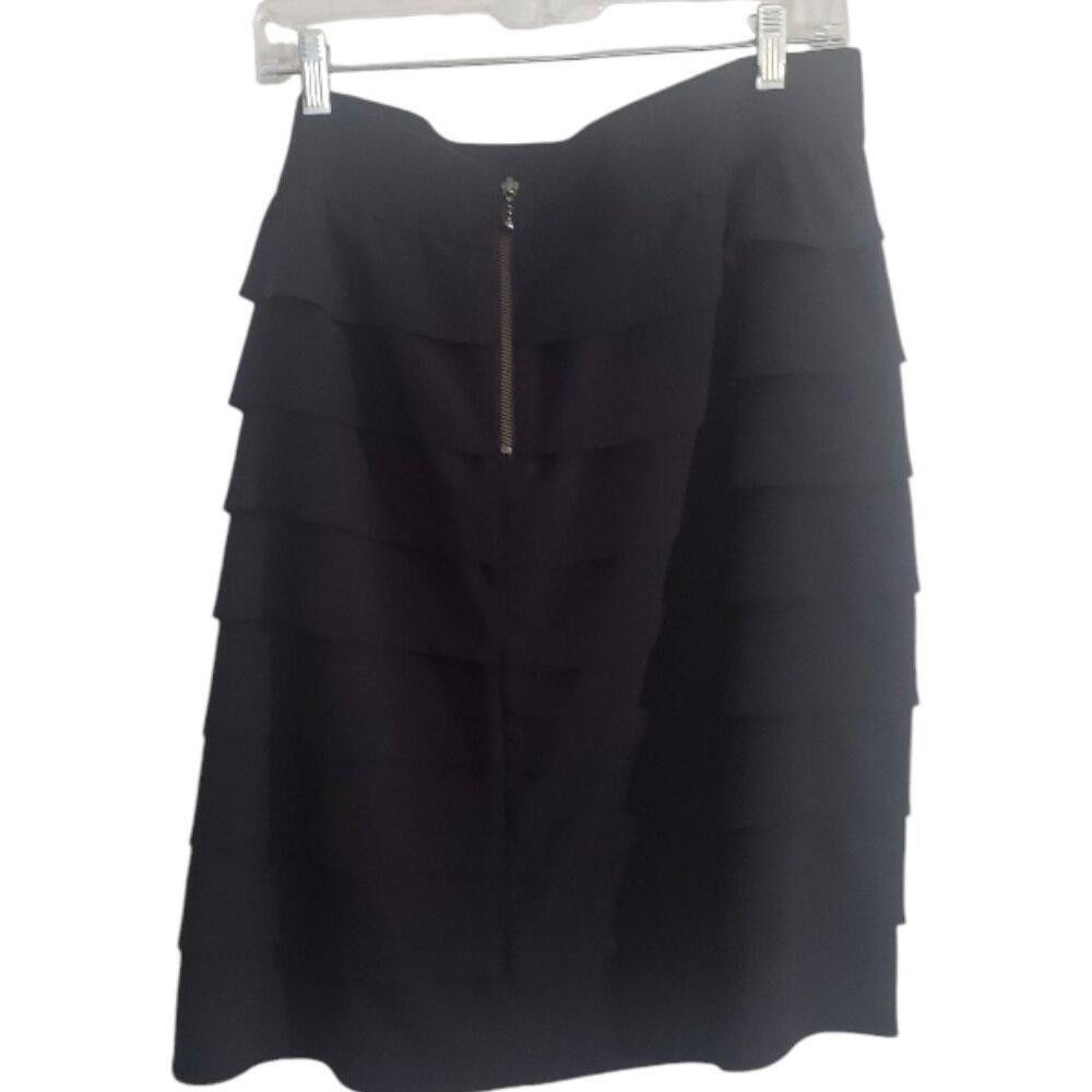 Alfani CT1889 Alfani Black Layered Mini Skirt 16W Size 38" / US 16 / IT 52 - 3 Thumbnail