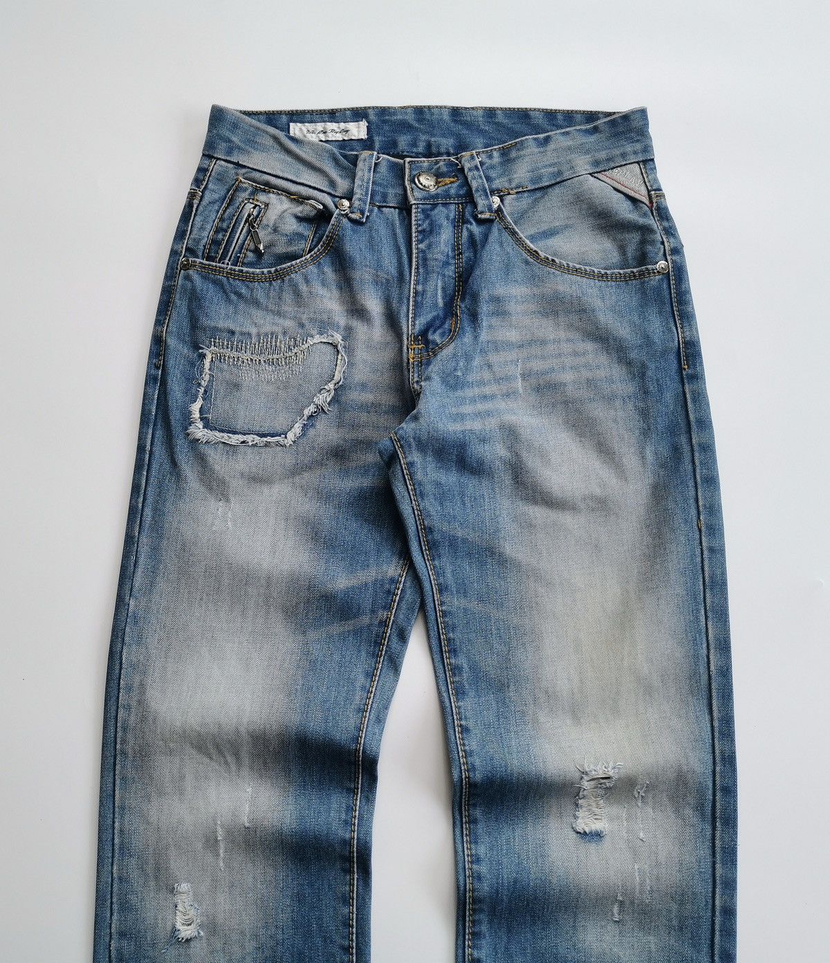 Replay We Are Replay Stud Distressed Patchwork Jeans Size US 28 / EU 44 - 7 Thumbnail