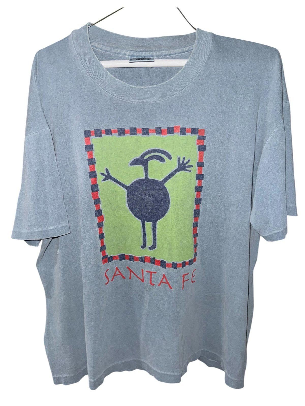 Anvil 90s Stussy Style Santa Fe Surfer Ocean Shirt Anvil Sz L Size US L / EU 52-54 / 3 - 1 Thumbnail