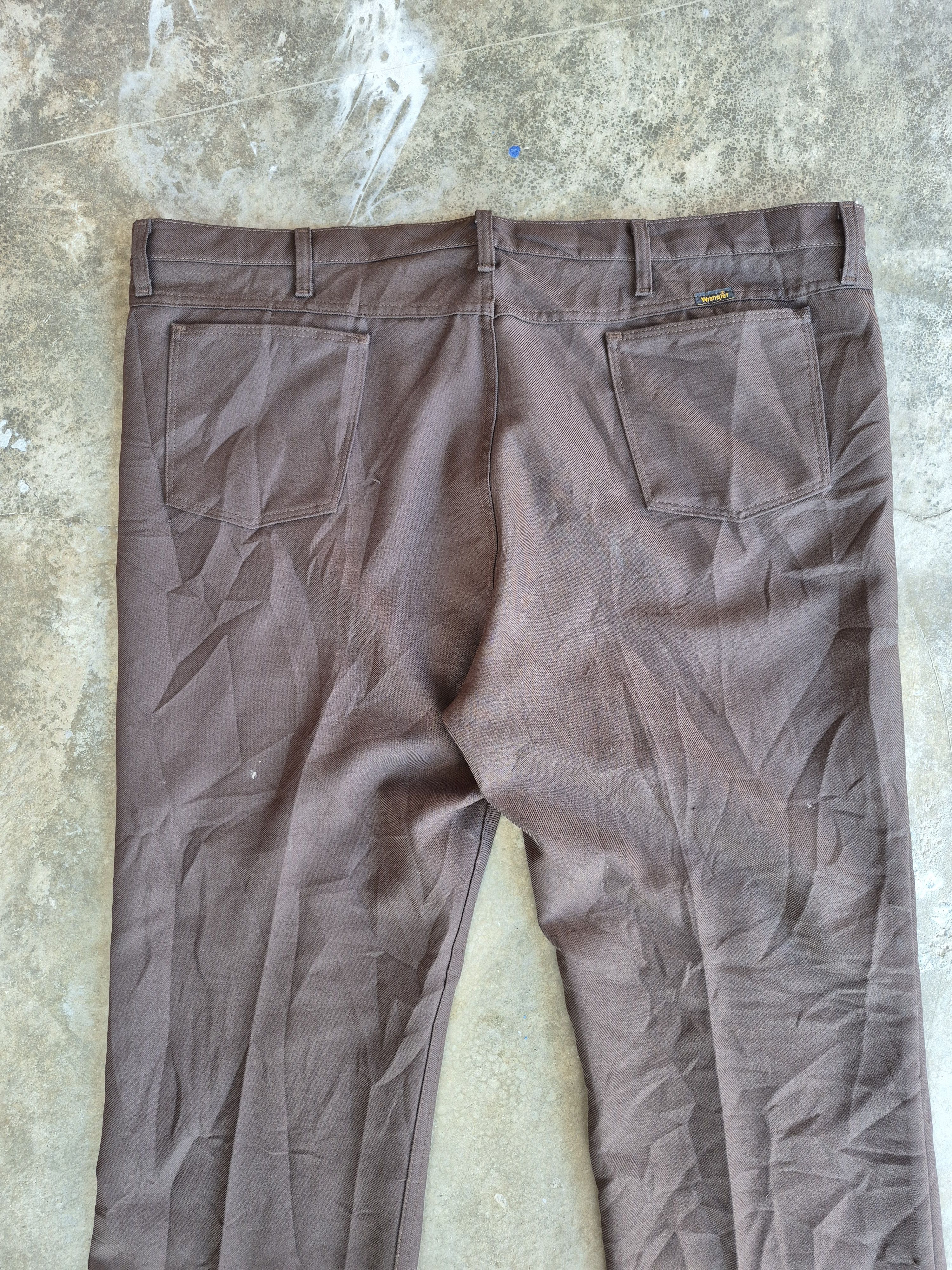 Wrangler 🔥 Vintage Wrangler Sta Prest Retro Casual Pants Denim Size US 44 / EU 60 - 5 Thumbnail