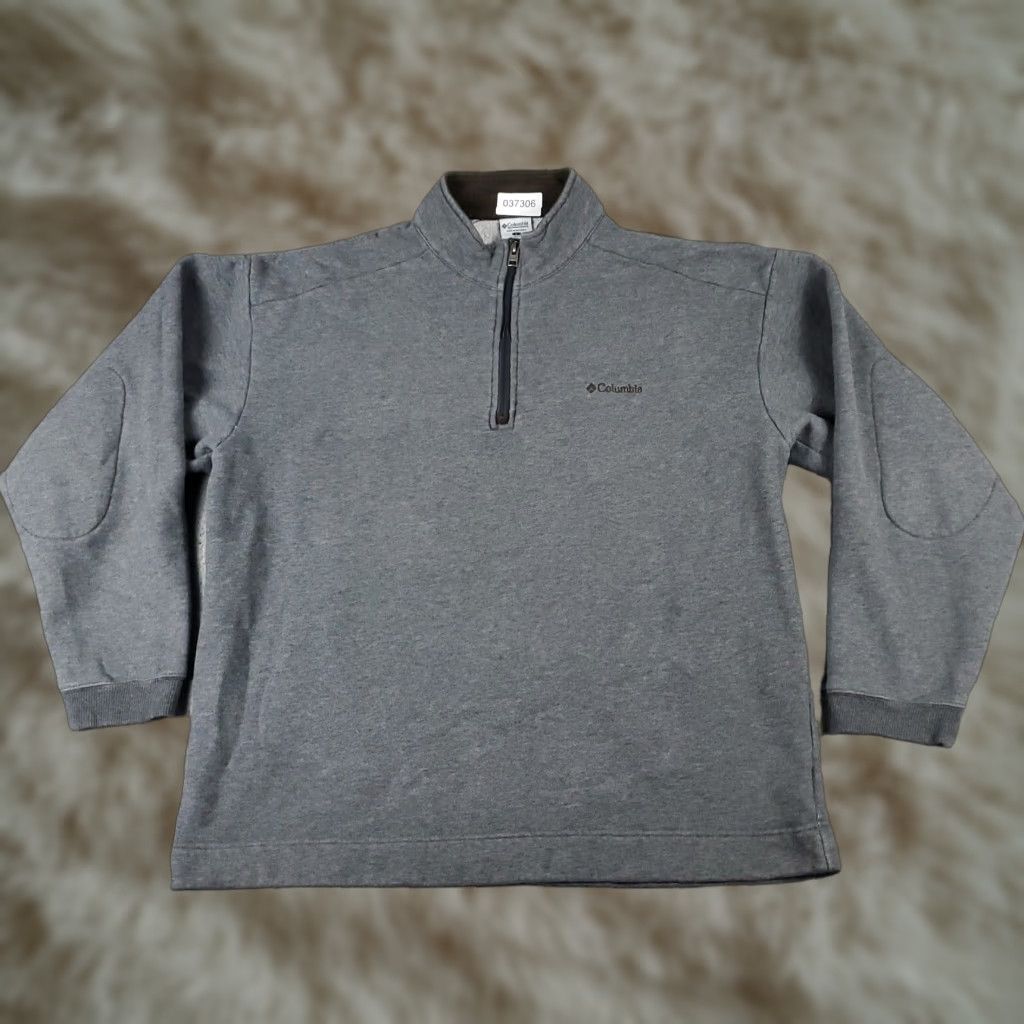 Vintage Columbia Fleece Sweater 1/4 Zip Pullover Mens Large Gray Outdoor Casual Size US L / EU 52-54 / 3 - 1 Thumbnail