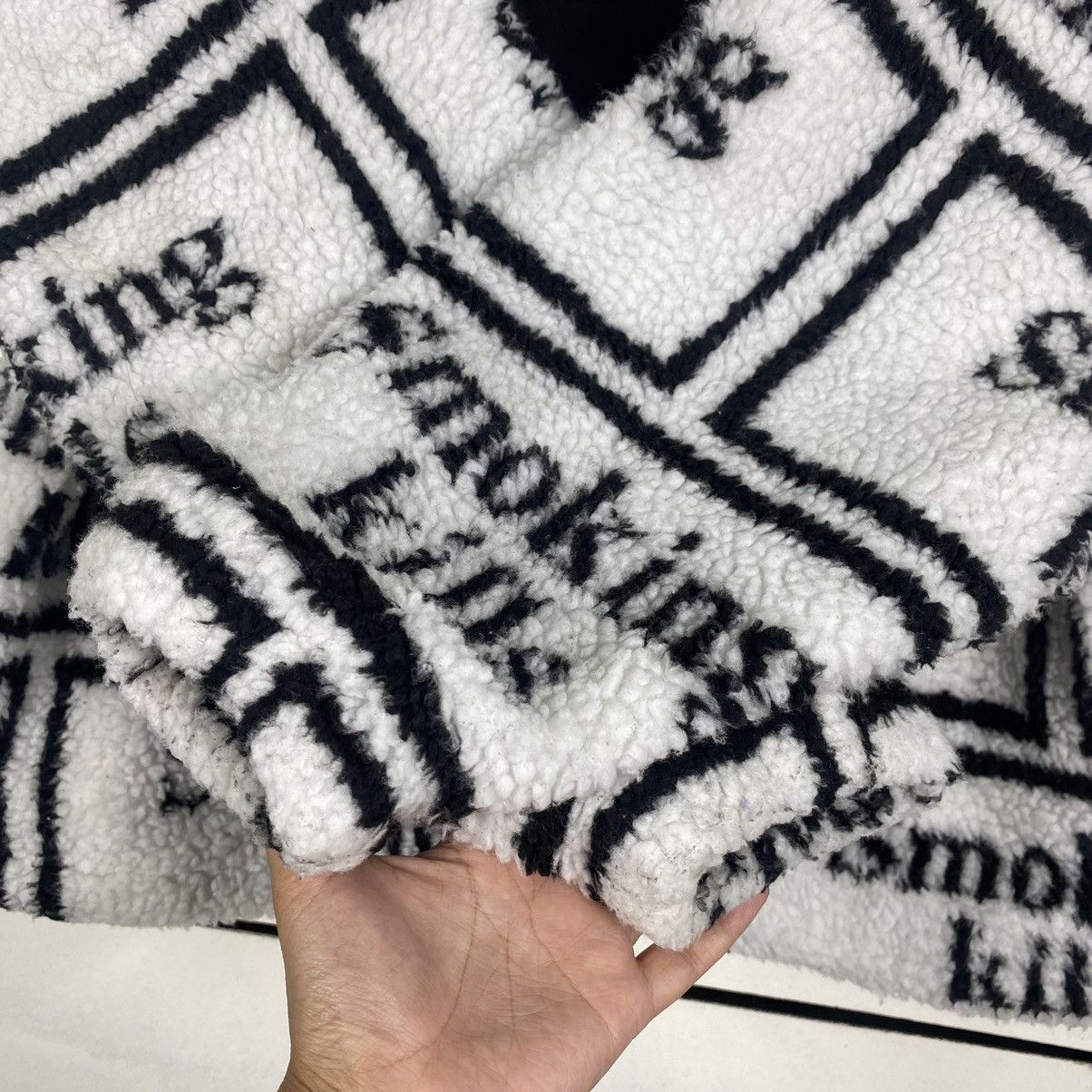 Japanese Brand FR2 fleece anorak full boxlogo printed Size US L / EU 52-54 / 3 - 6 Thumbnail