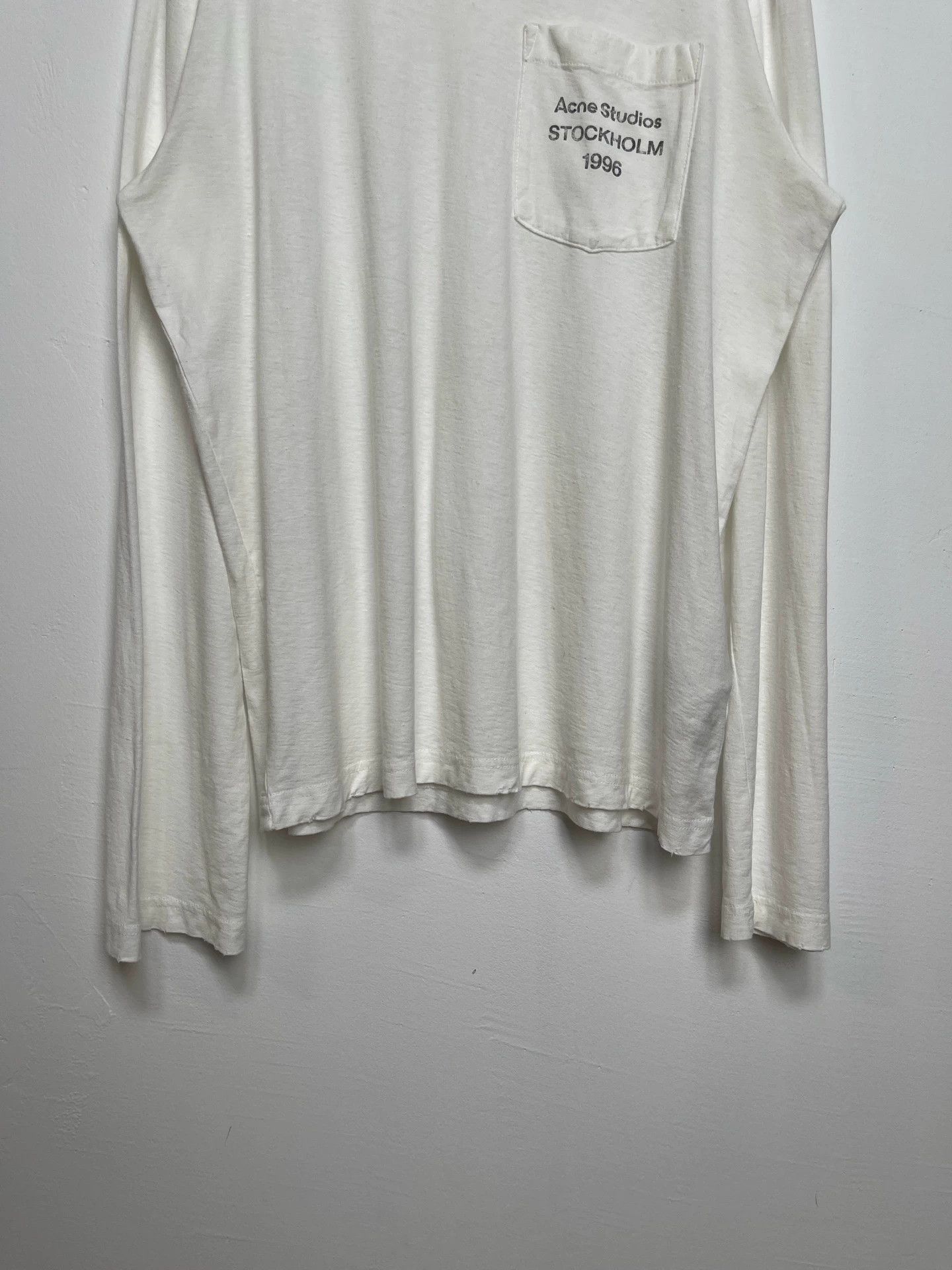 Acne Studios Acne Studios Washed 1996 Pocket Print Logo LS Size US XS / EU 42 / 0 - 4 Thumbnail