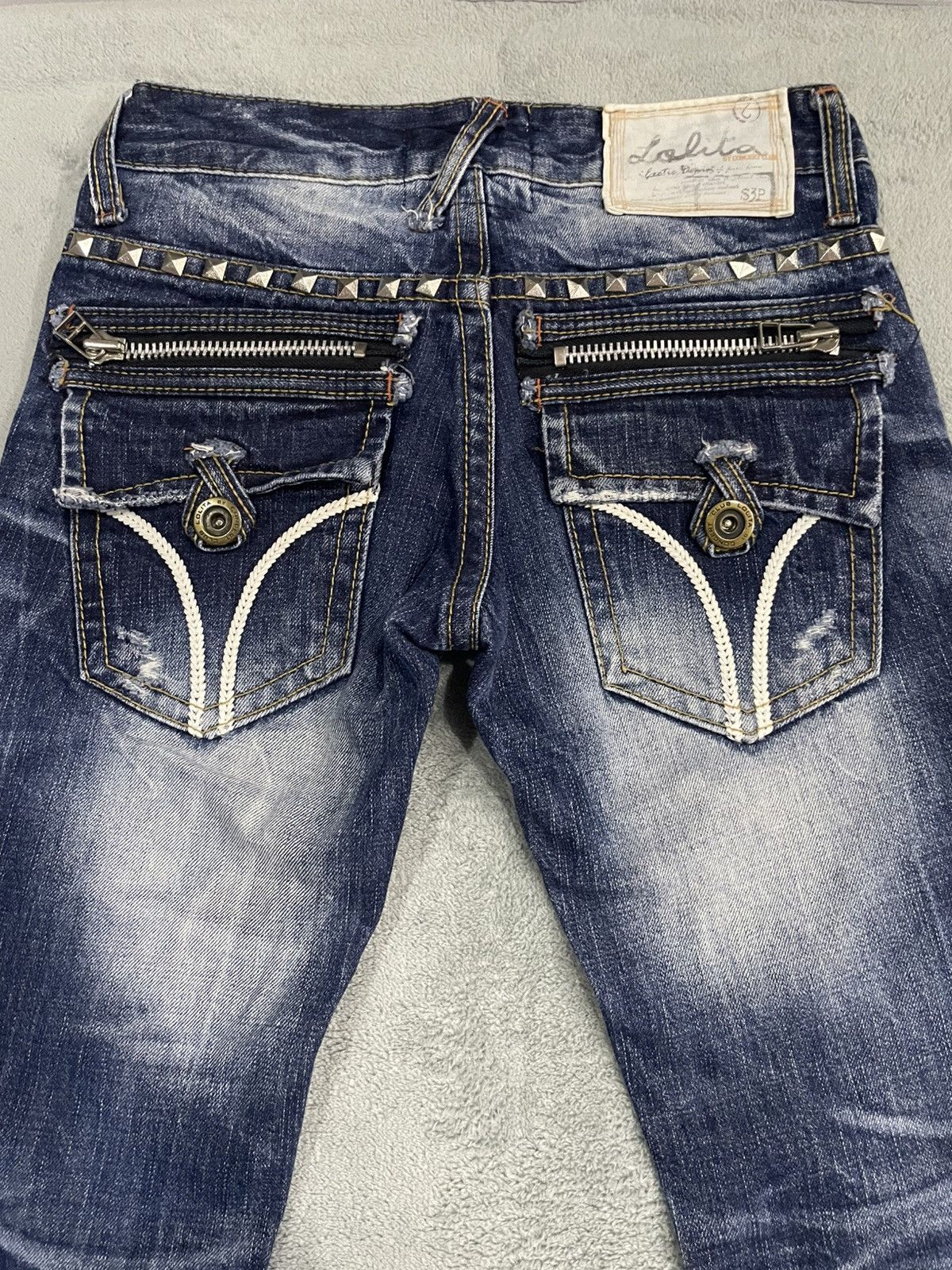 Le Grande Bleu (L.G.B.) Lolita Club By Concert Club Bootcut Denim Jeans Size US 28 / EU 44 - 15 Thumbnail