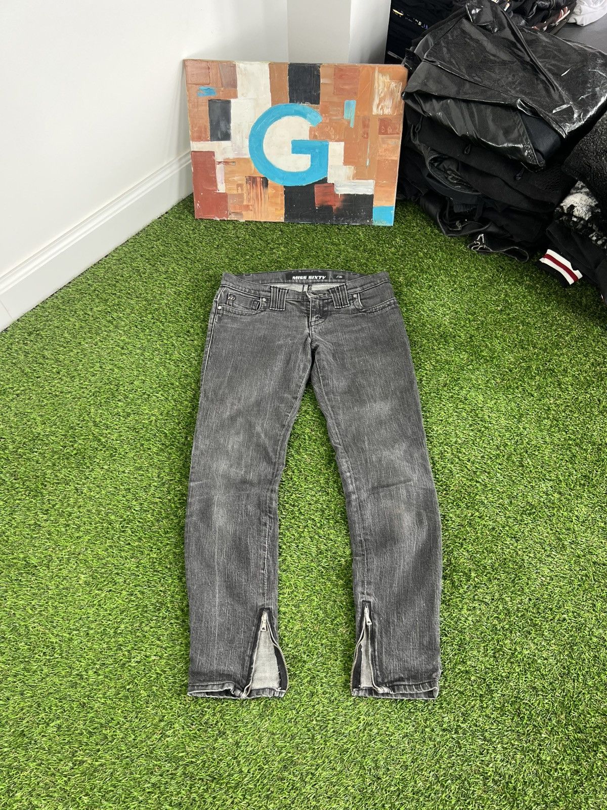 Miss Sixty Vintage Miss Sixty Jeans skinny Distressed 00s Low Rice Size 28" / US 6 / IT 42 - 1 Thumbnail