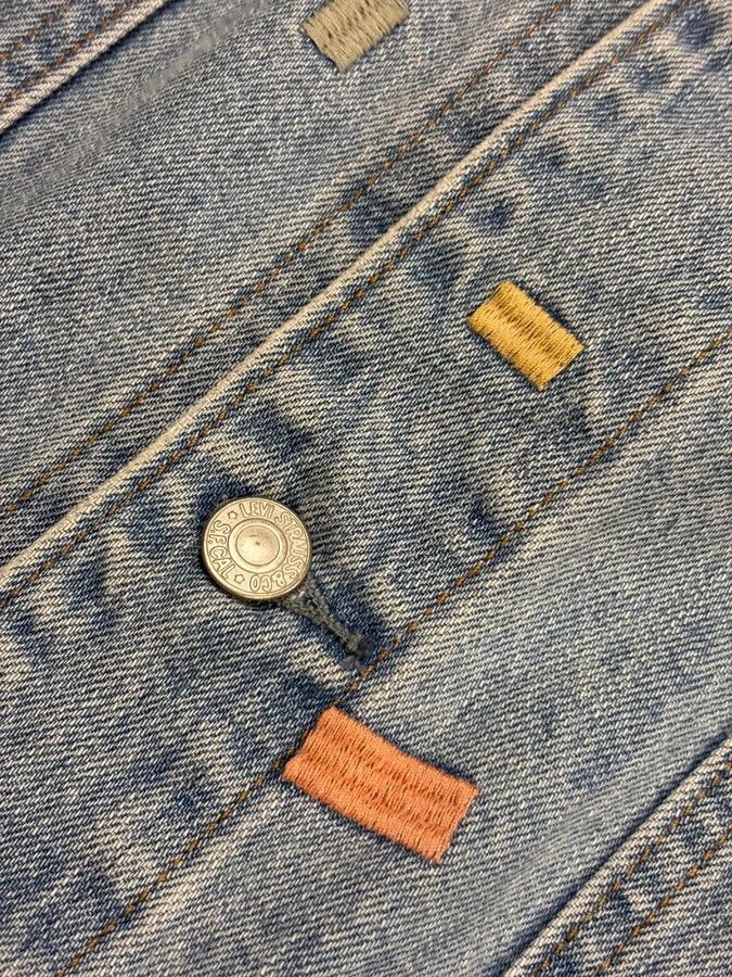 Levi's Kenzo Levi’s Embroided Blue Denim Jacket Size US M / EU 48-50 / 2 - 8 Thumbnail