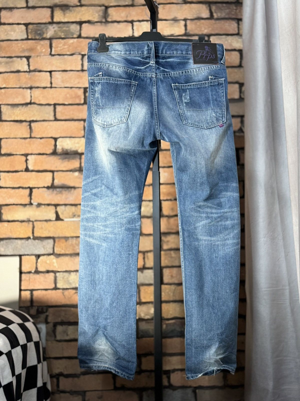 Prps $476 OG PRPS JAPAN MEDIUM WASH JEANS DENIM RELAX FIT Size US 38 / EU 54 - 2 Thumbnail