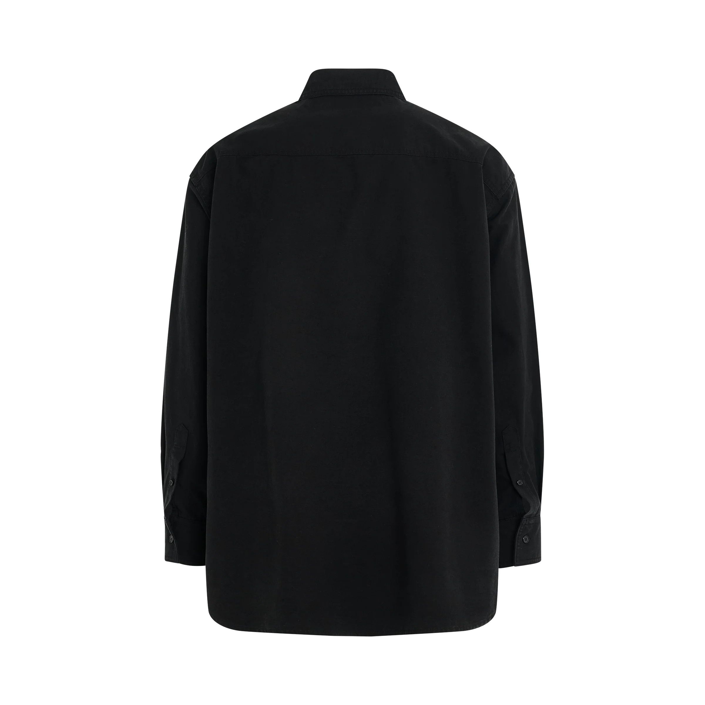 WE11DONE o1mris0824 One Pocket Shirt in Black Size US S / EU 44-46 / 1 - 4 Thumbnail