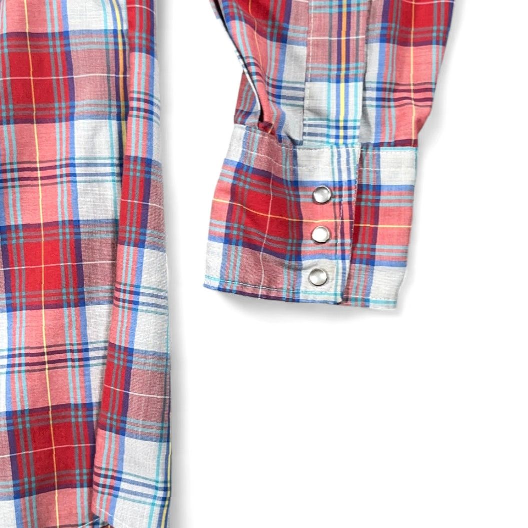 Vintage VINTAGE Open Range Western Shirt Mens XL Red Plaid Pearl Snap 90s Long Sleeve Button-Up Size US XL / EU 56 / 4 - 7 Thumbnail