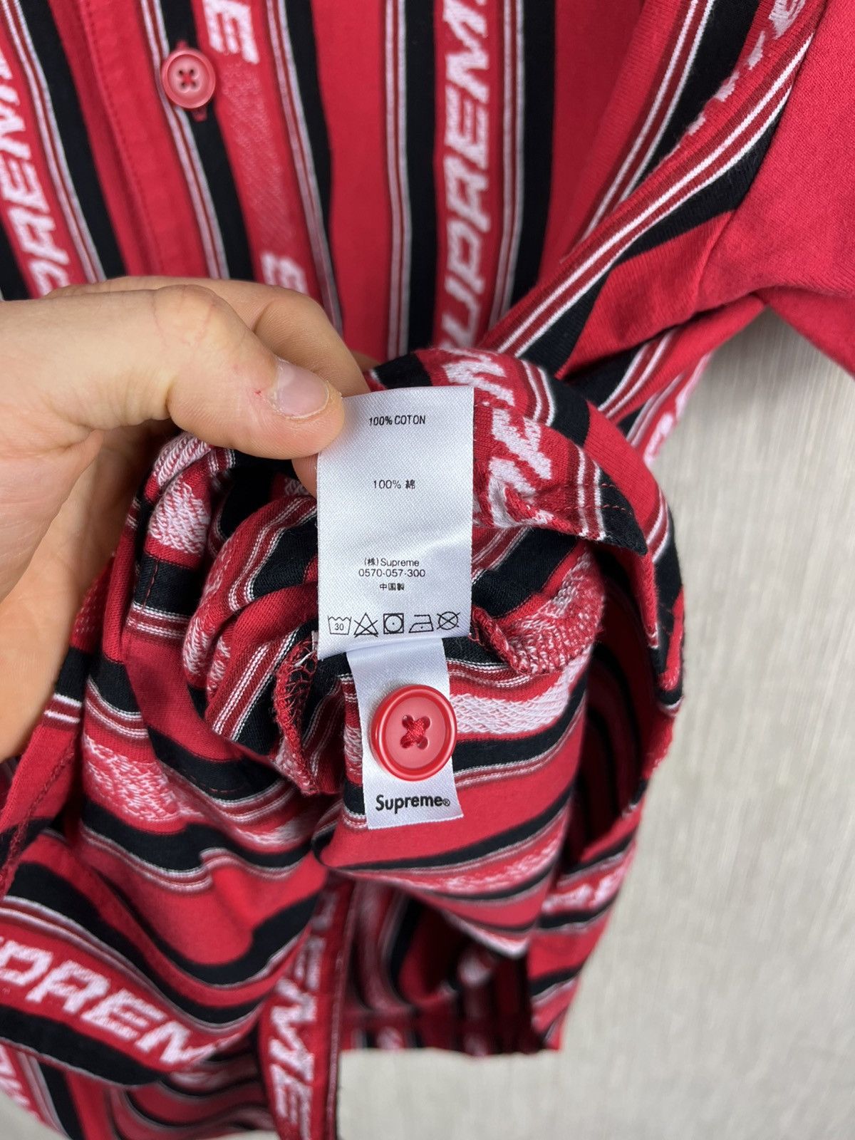 Supreme Supreme jacquard logo baseball jersey knit shirt button up Size US M / EU 48-50 / 2 - 15 Thumbnail
