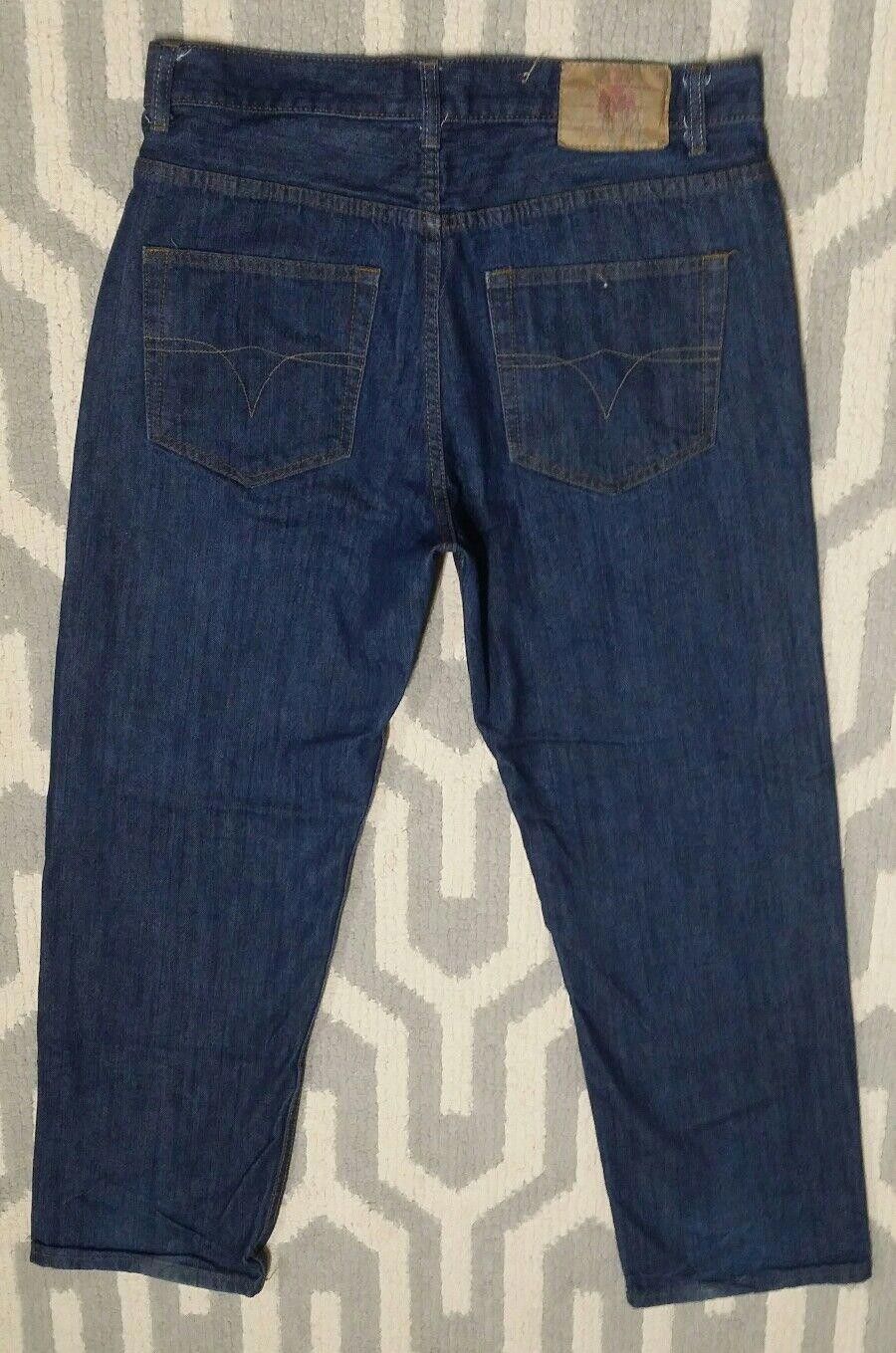 Designer Members Property Jeans size 34 x 32 Mens Dark wash Straight Size US 34 / EU 50 - 1 Thumbnail