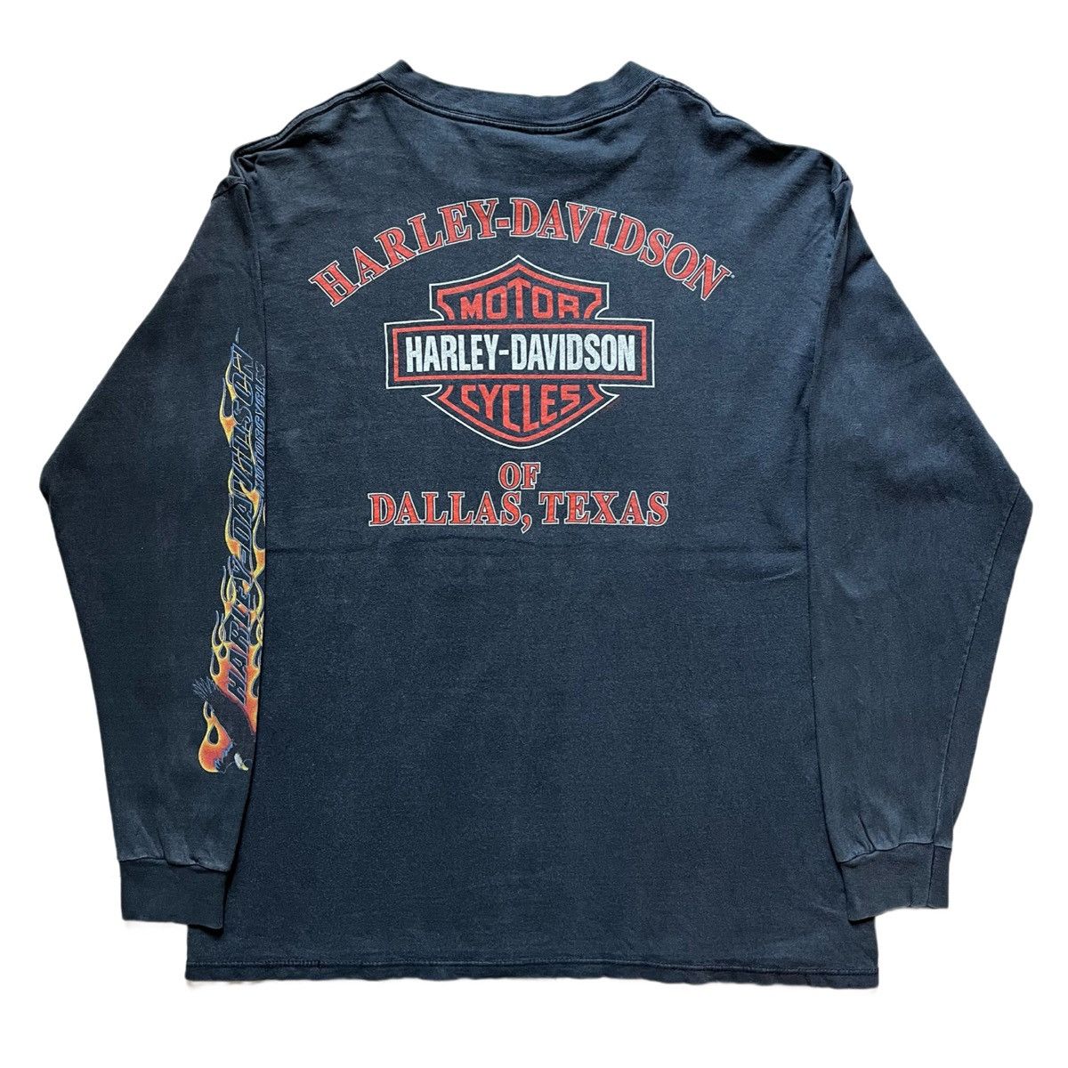 Harley Davidson Vintage Harley Davidson Eagle Flame Long Sleeve Tee XL Size US XL / EU 56 / 4 - 2 Thumbnail