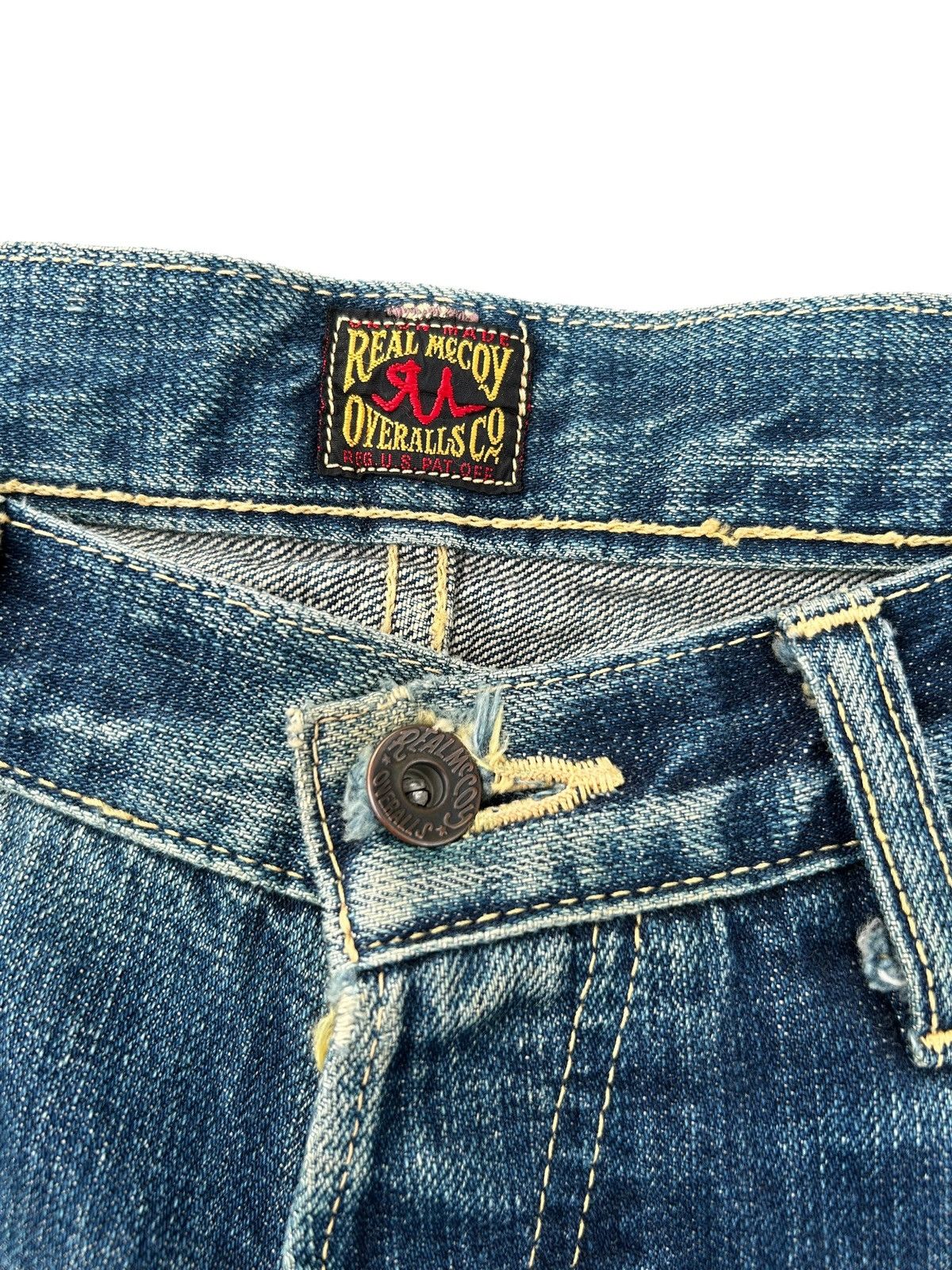 Kapital Vintage Real McCoy Selvedge Distressed Denim Jeans Size US 31 - 4 Thumbnail