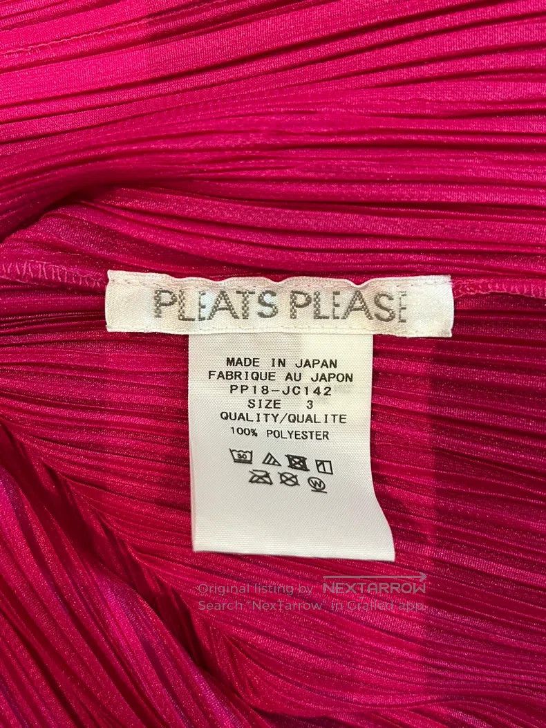 Issey Miyake Issey Miyake Fuchsia Chinese Frog Button Top Size L / US 10 / IT 46 - 5 Thumbnail