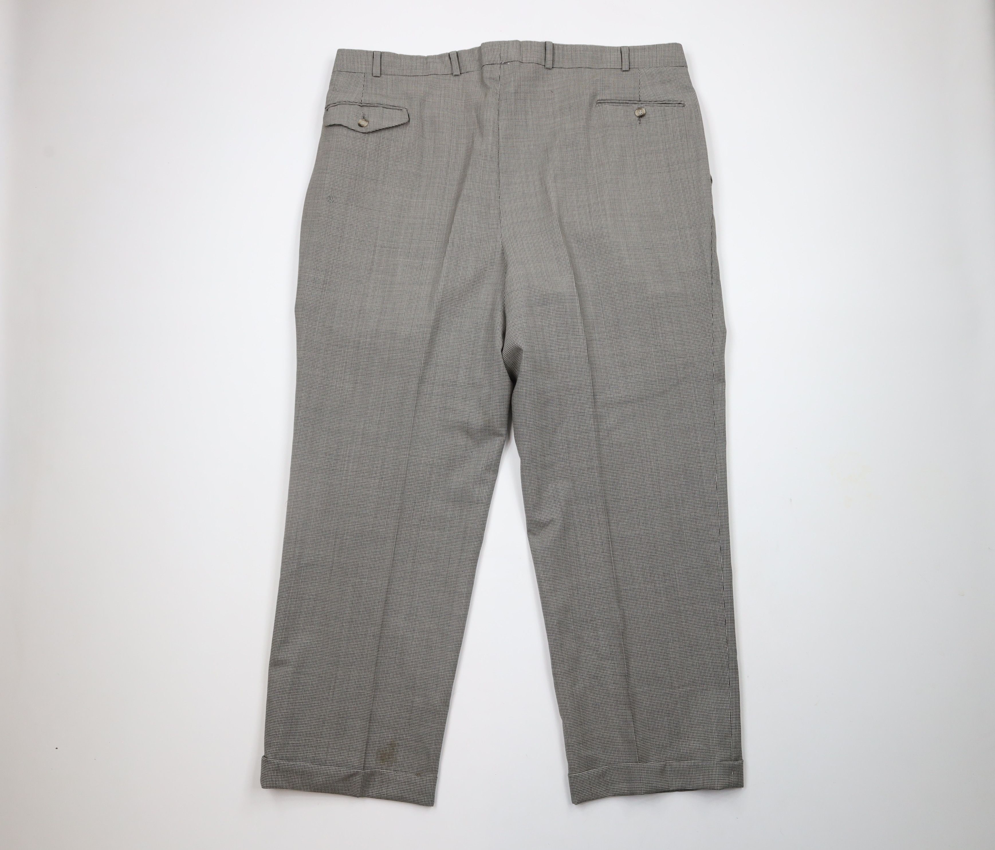 Ralph Lauren × Vintage Vintage 90s Chaps Ralph Lauren Wool Houndstooth Pants Size US 40 / EU 56 - 7 Thumbnail
