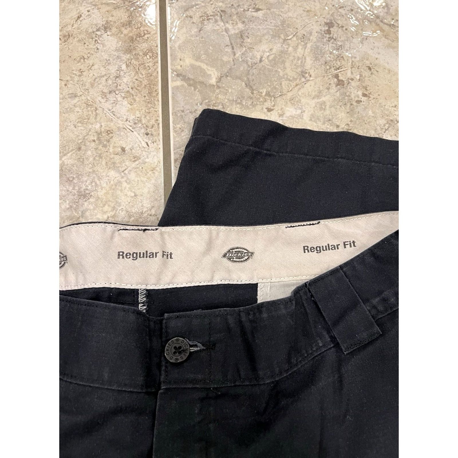Dickies Dickies Mens 40 Regular Fit Cargo Short Twill Canvas Black 11" Inseam VNTG No Size US 40 / EU 56 - 6 Thumbnail