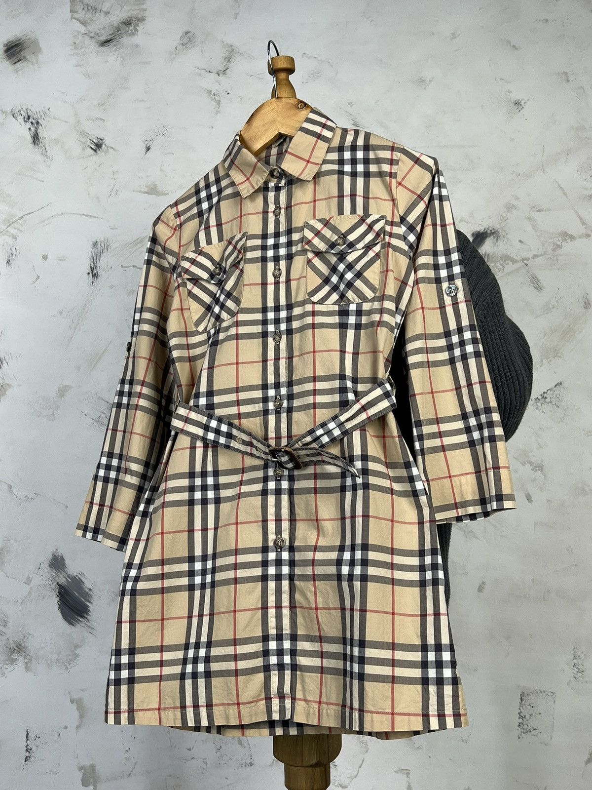 Burberry Burberry Kids Nova Check Shirt Dress Size 8Y / 128cm Size XXS / US 00 / IT 34 - 1 Thumbnail